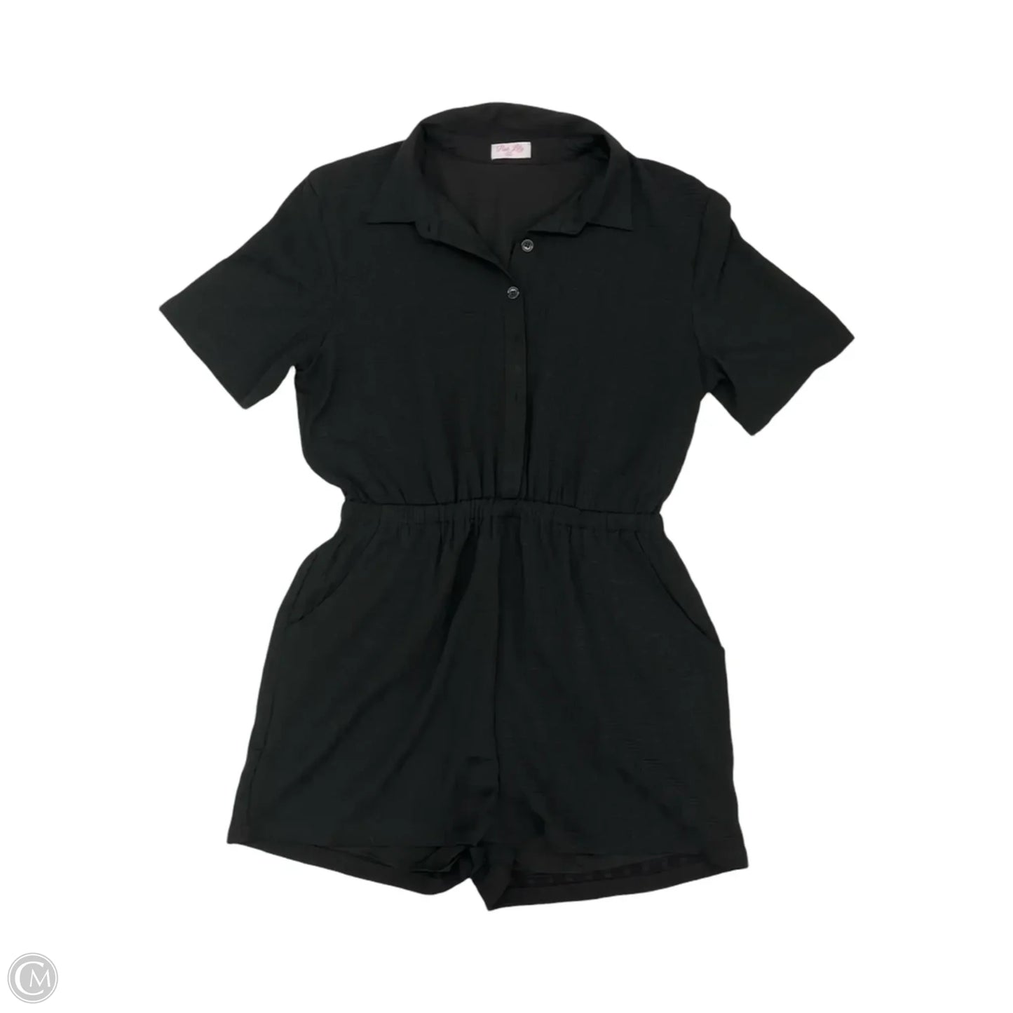 Romper By Pink Lily In Black, Size: 2x