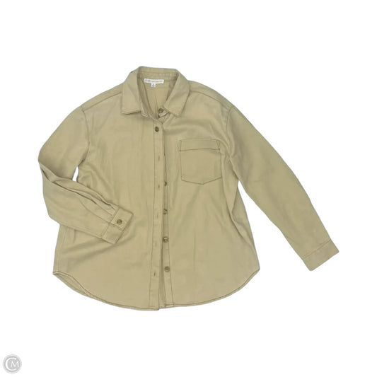 Jacket Shirt By Jane And Delancey In Tan, Size: M