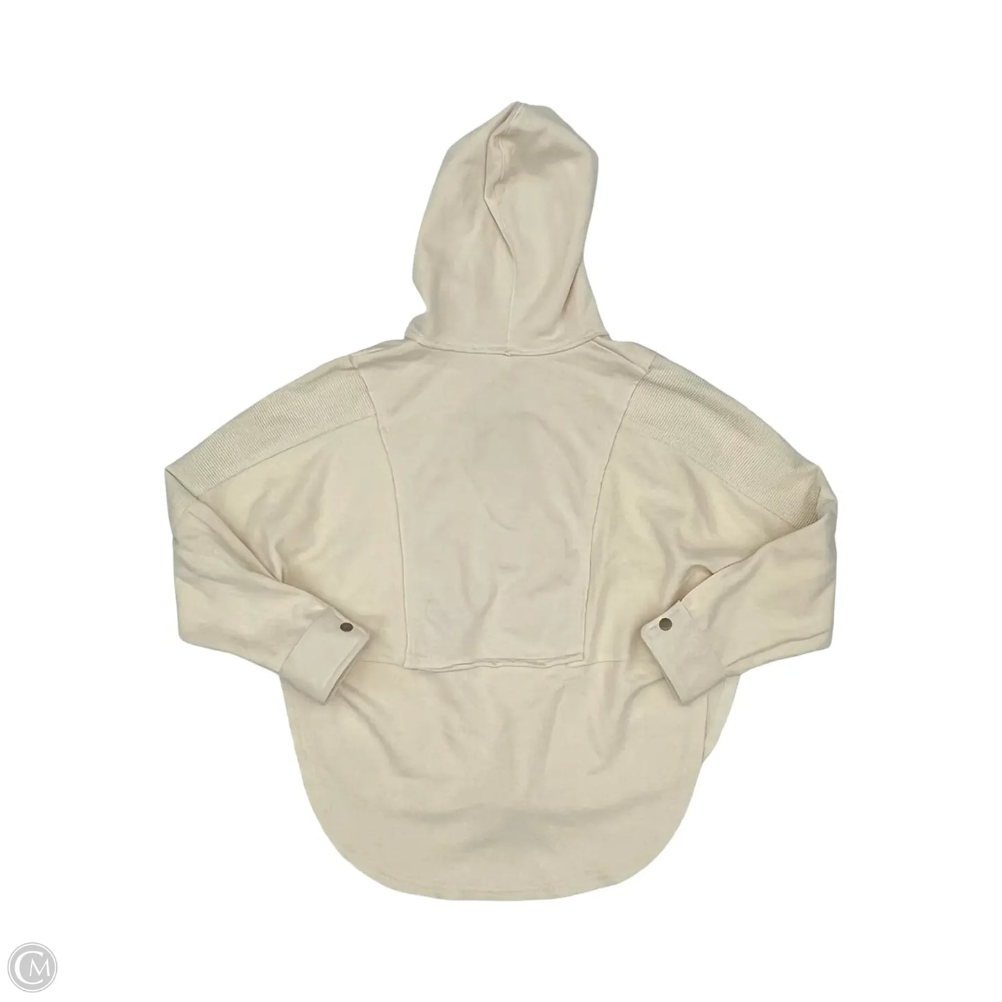 Sweatshirt Hoodie By Blu Pepper In Cream, Size: S