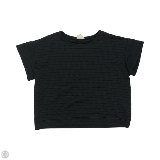 Top Short Sleeve By Betseys Boutique Shop In Black, Size: L