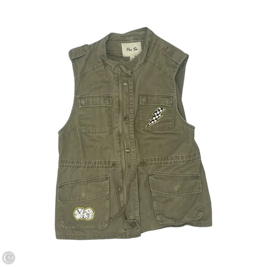Vest Other By Per Se In Green, Size: Xl