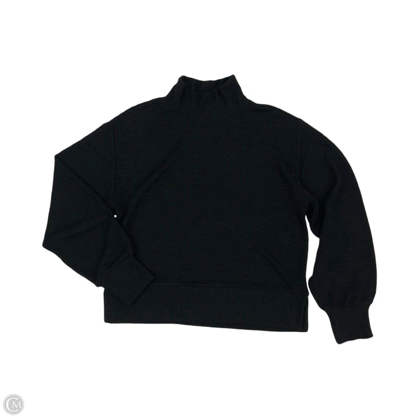 Athletic Top Long Sleeve Collar By Calia In Black, Size: S