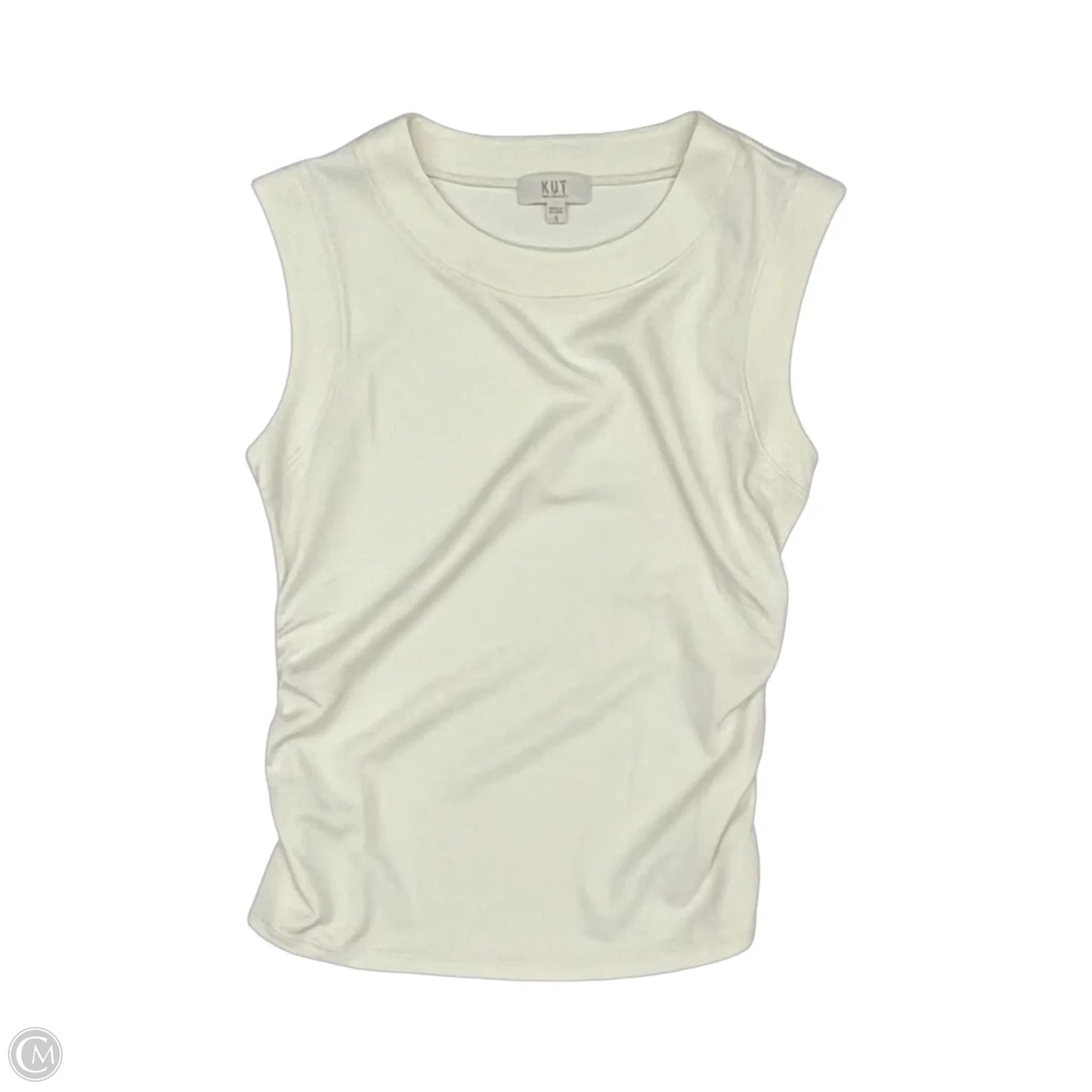 Top Sleeveless By Kut In Cream, Size: S