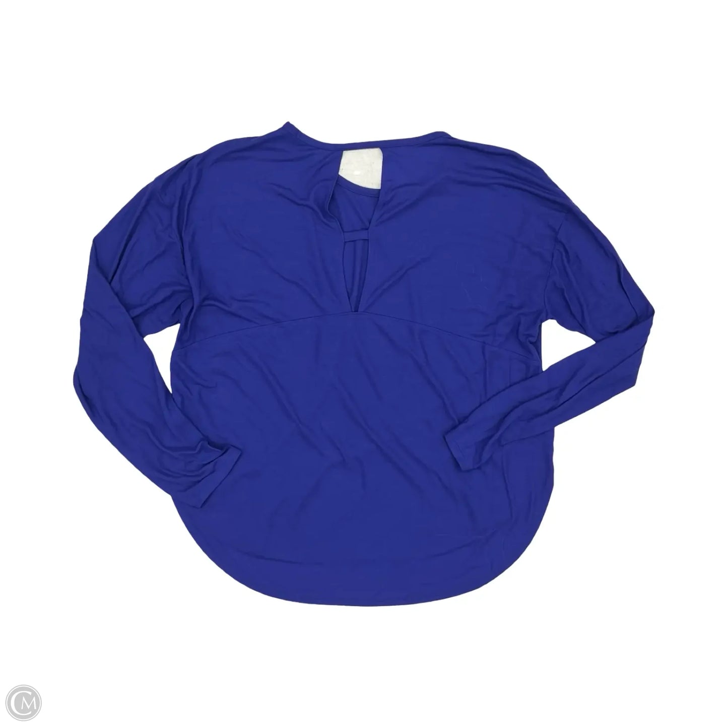 Athletic Top Long Sleeve Crewneck By Under Armour In Blue, Size: Xl