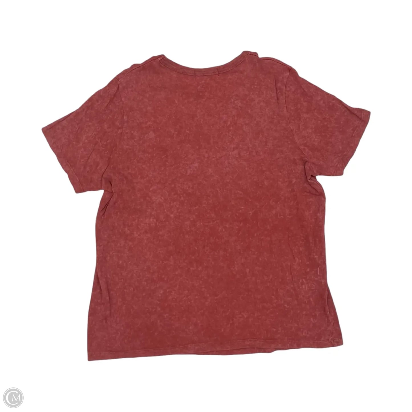 Top Short Sleeve Basic By Clothes Mentor In Red, Size: 1x