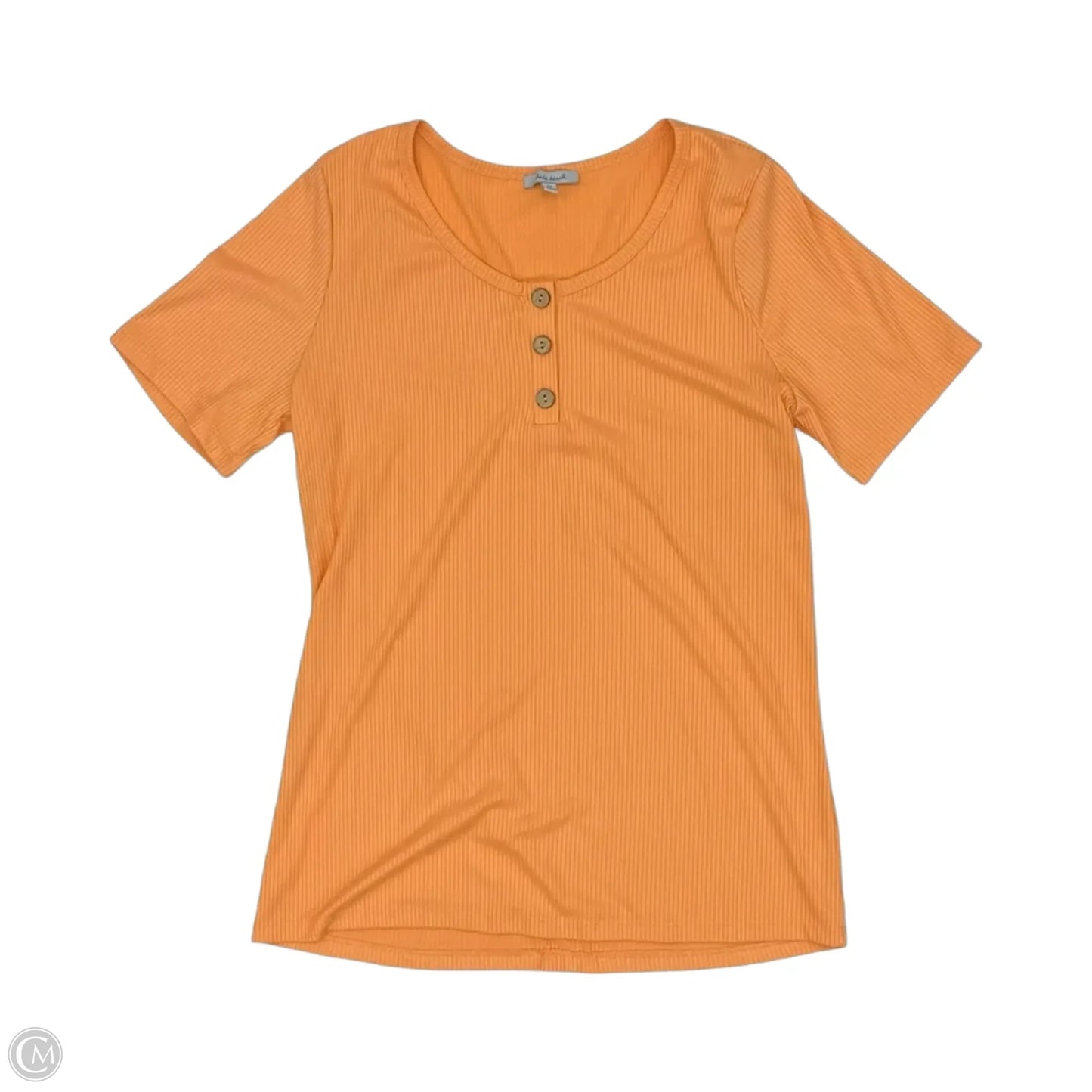 Top Short Sleeve By White Birch In Orange, Size: 1x