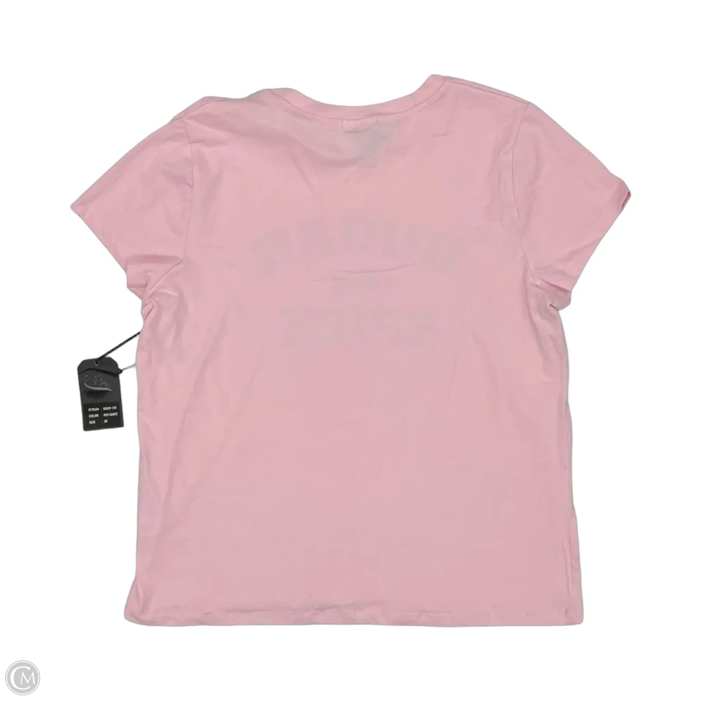 Top Short Sleeve By Clothes Mentor In Pink, Size: 2x