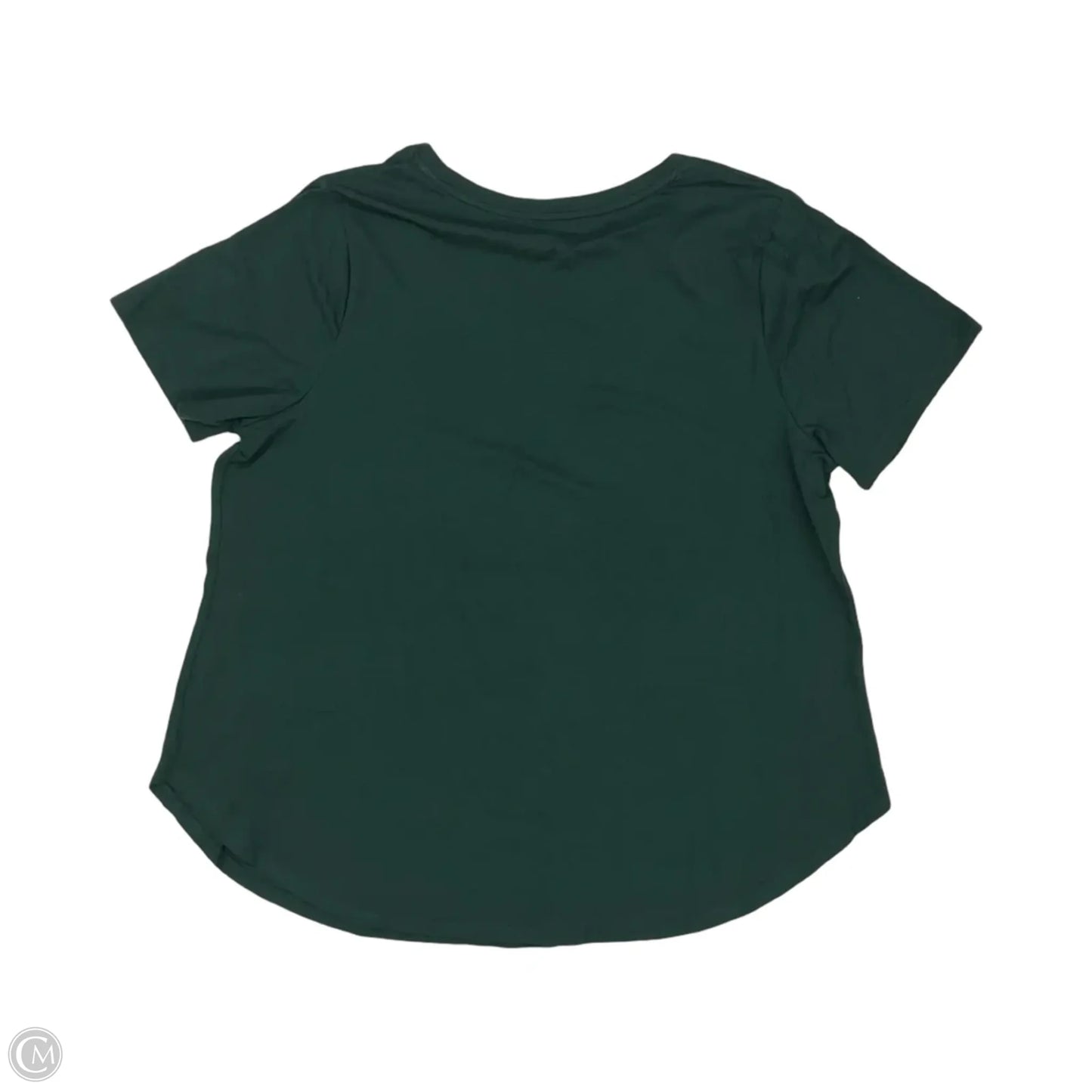 Top Short Sleeve Basic By Ava & Viv In Green, Size: 1x