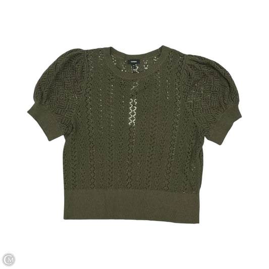 Sweater Short Sleeve By Express In Green, Size: Xl