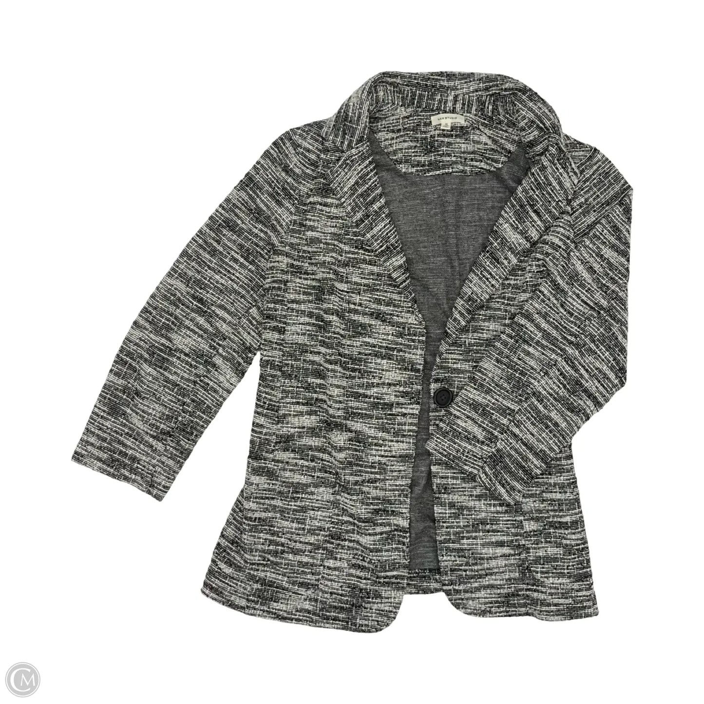 Blazer By Max Studio In Black & White, Size: 1x