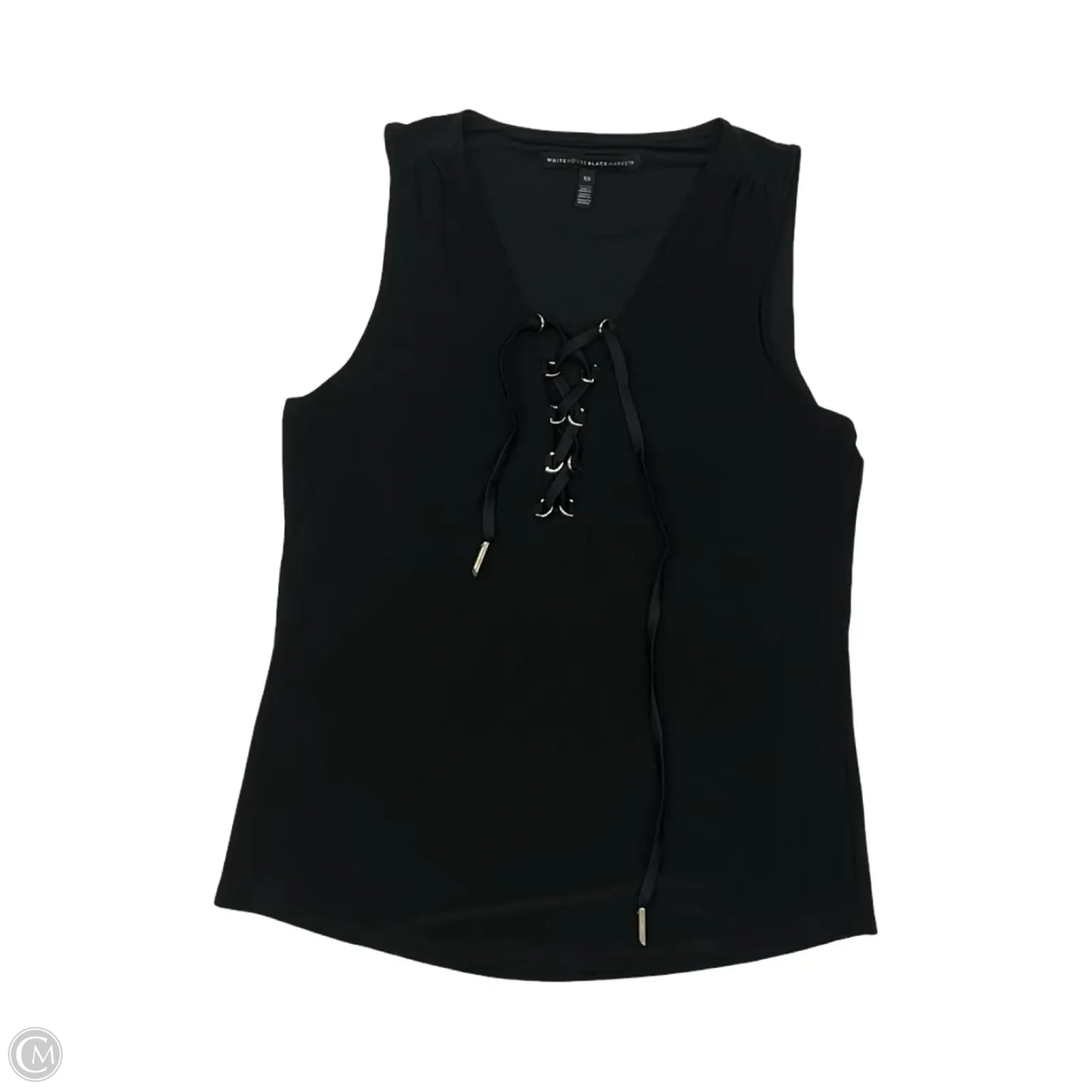 Blouse Sleeveless By White House Black Market In Black, Size: Xs