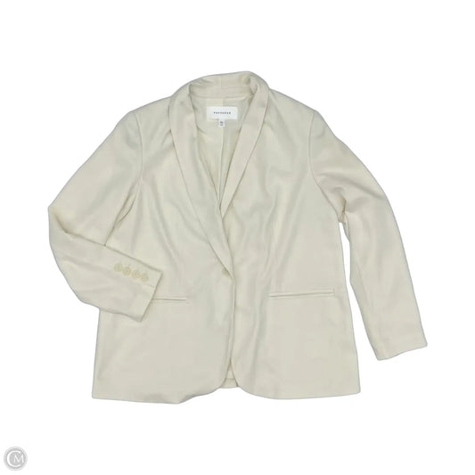 Blazer By Popsugar In Cream, Size: Xl