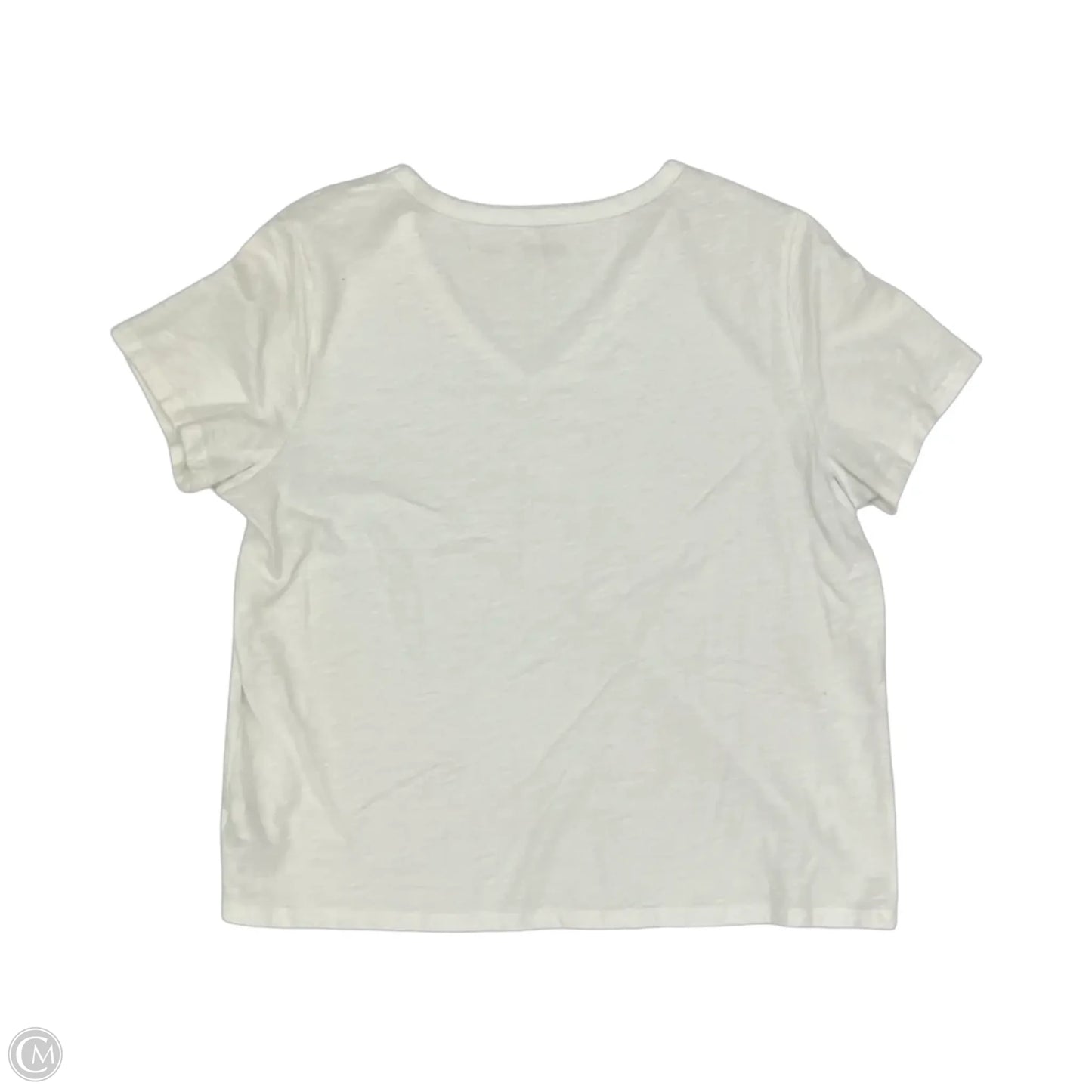 Top Short Sleeve Basic By Old Navy In White, Size: L