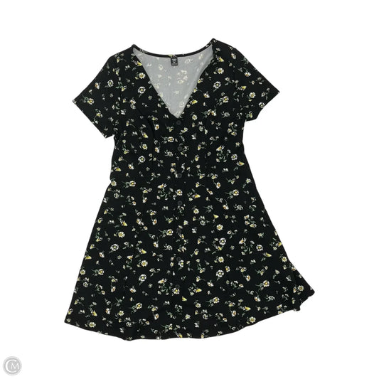 Dress Casual Short By Shein In Black & Yellow, Size: Xl