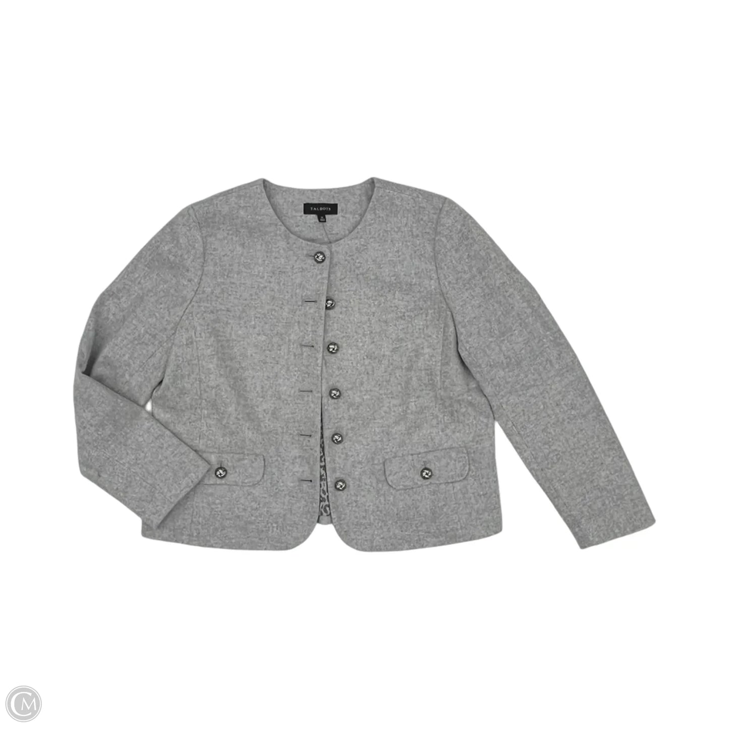 Blazer By Talbots In Grey, Size: 16