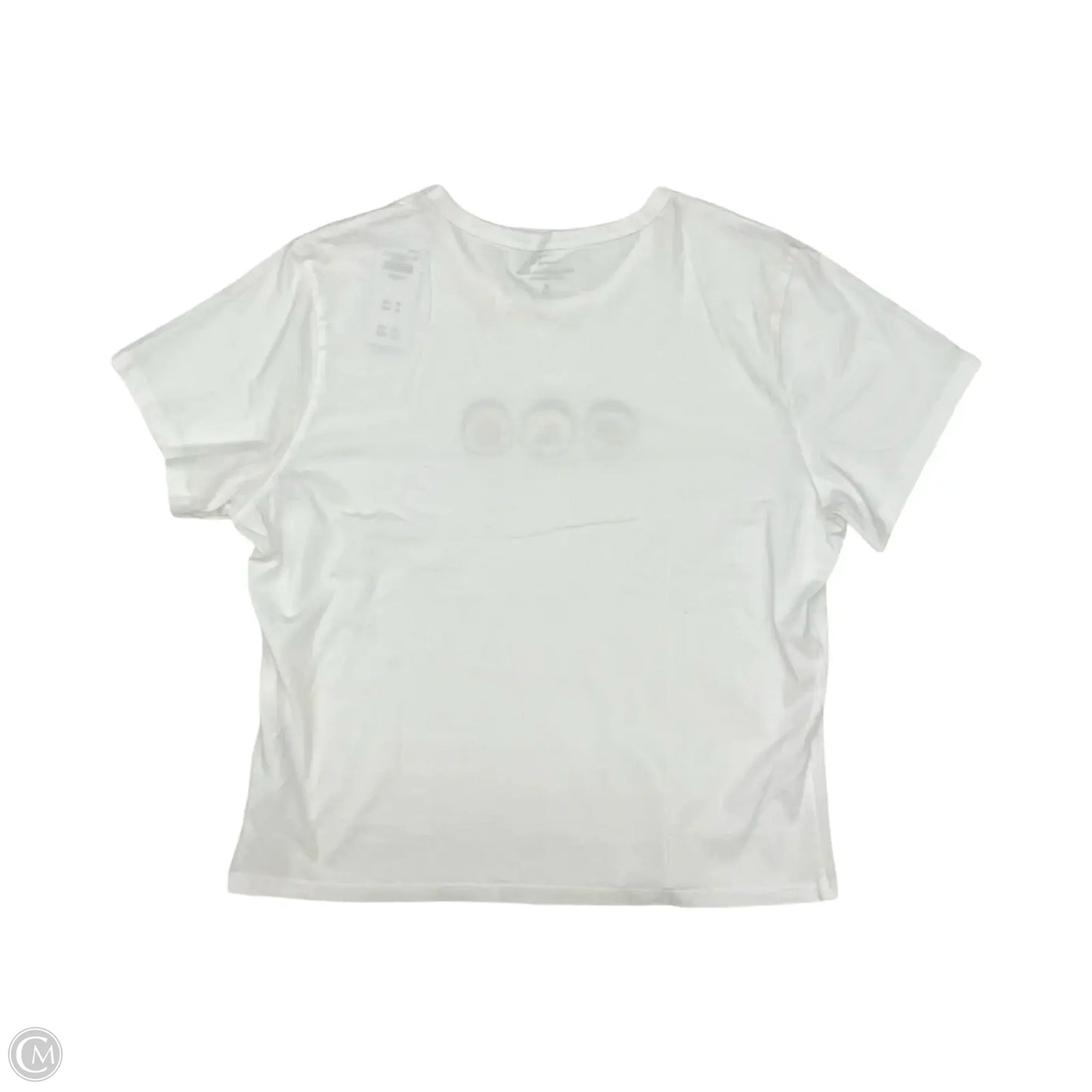 Top Short Sleeve By Abercrombie And Fitch In Cream, Size: M