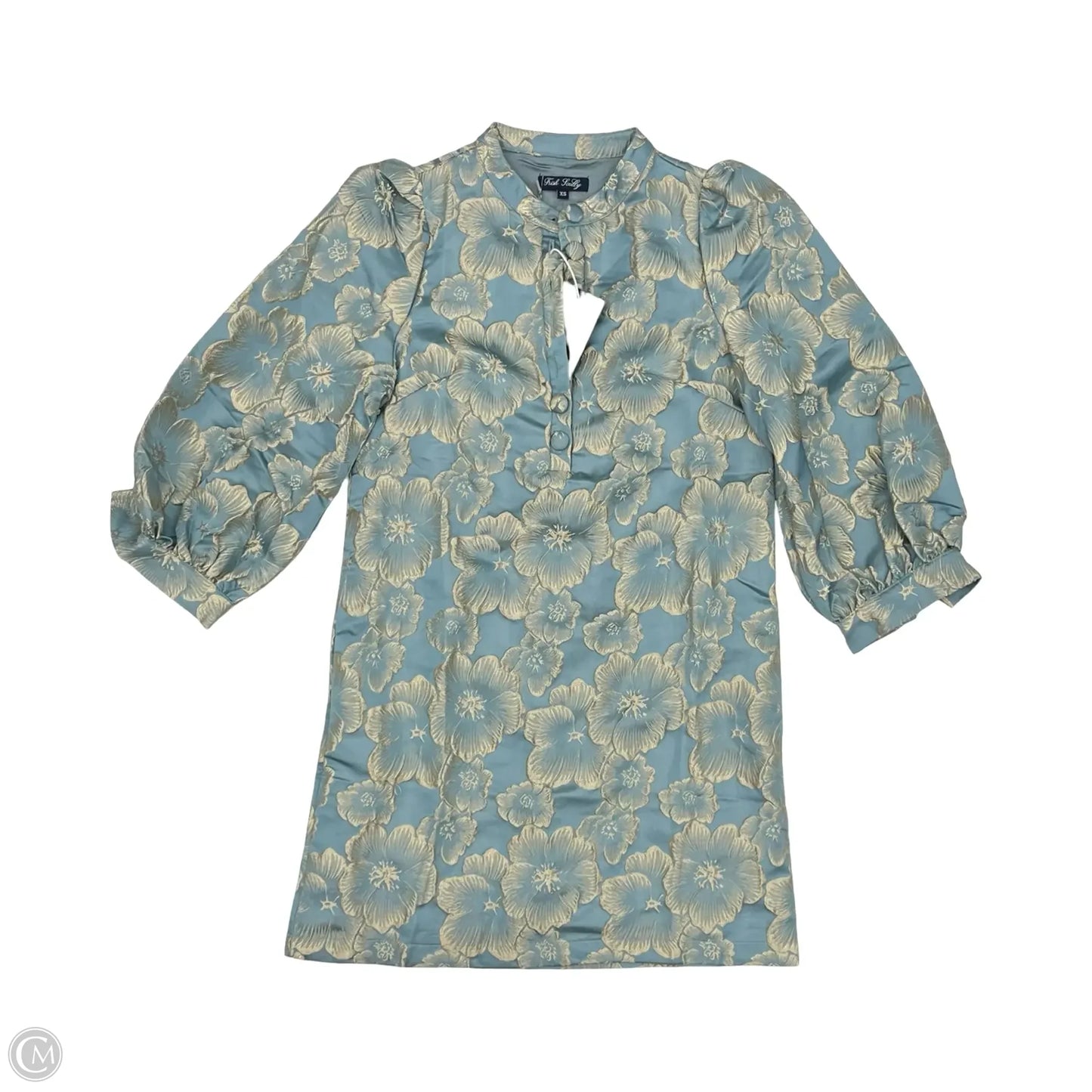 Dress Party Short By Cma In Blue & Gold, Size: Xs