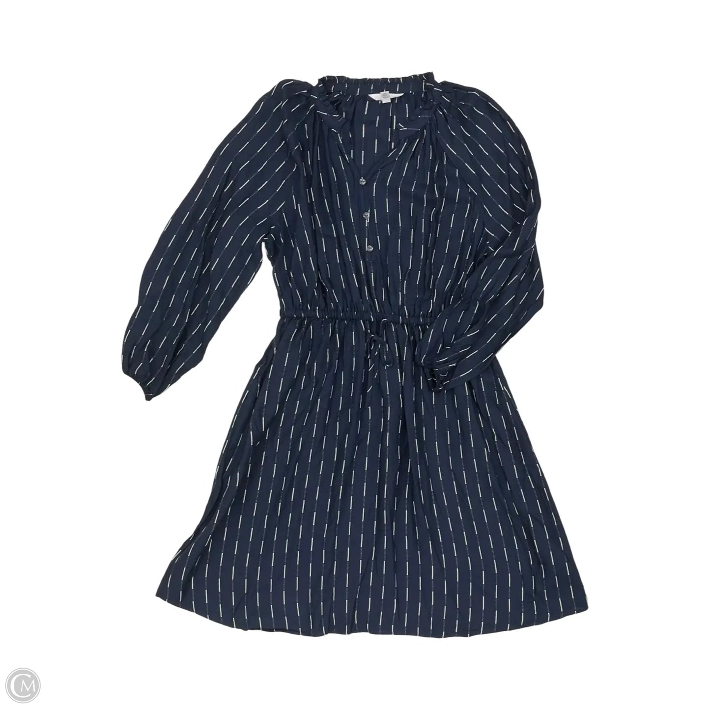 Dress Casual Midi By Time And Tru In Blue, Size: Xs