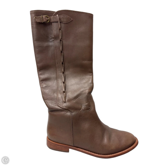 Boots Leather By Clothes Mentor In Brown, Size: 6