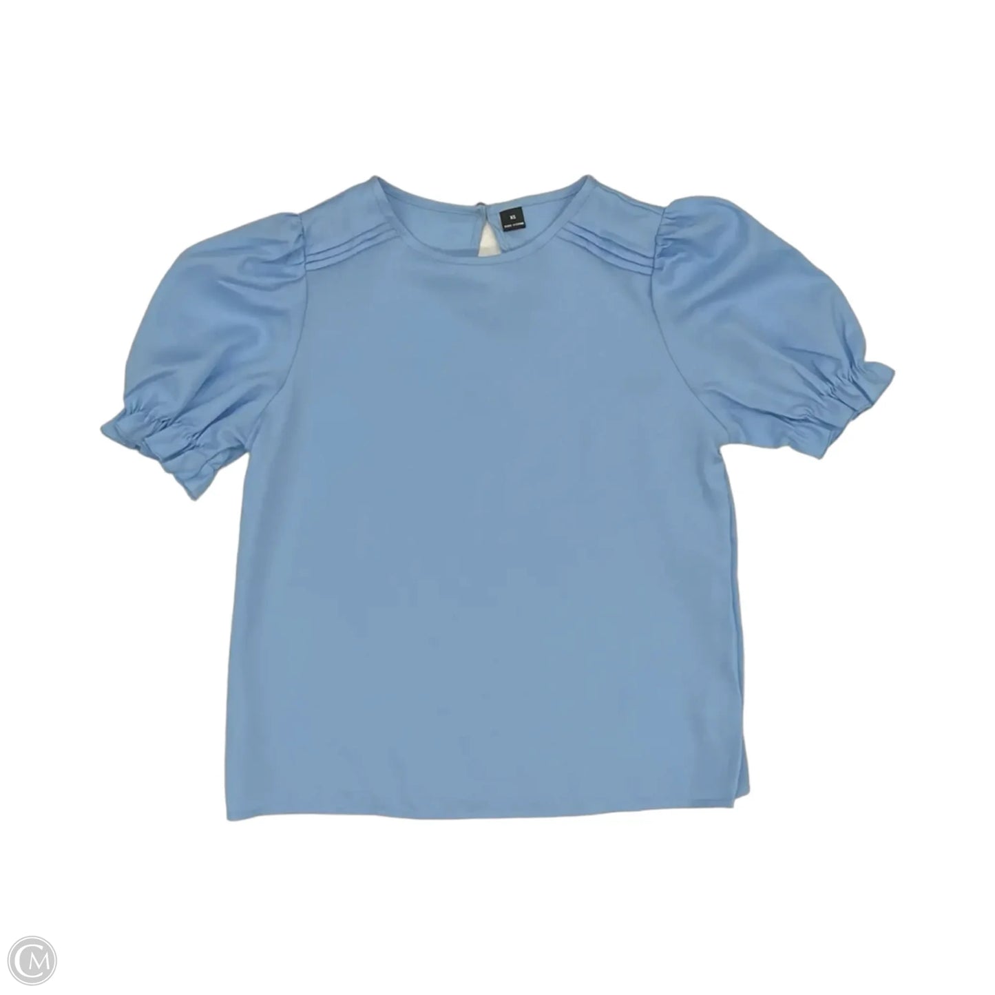 Blouse Short Sleeve By Shein In Maroon, Size: Xs