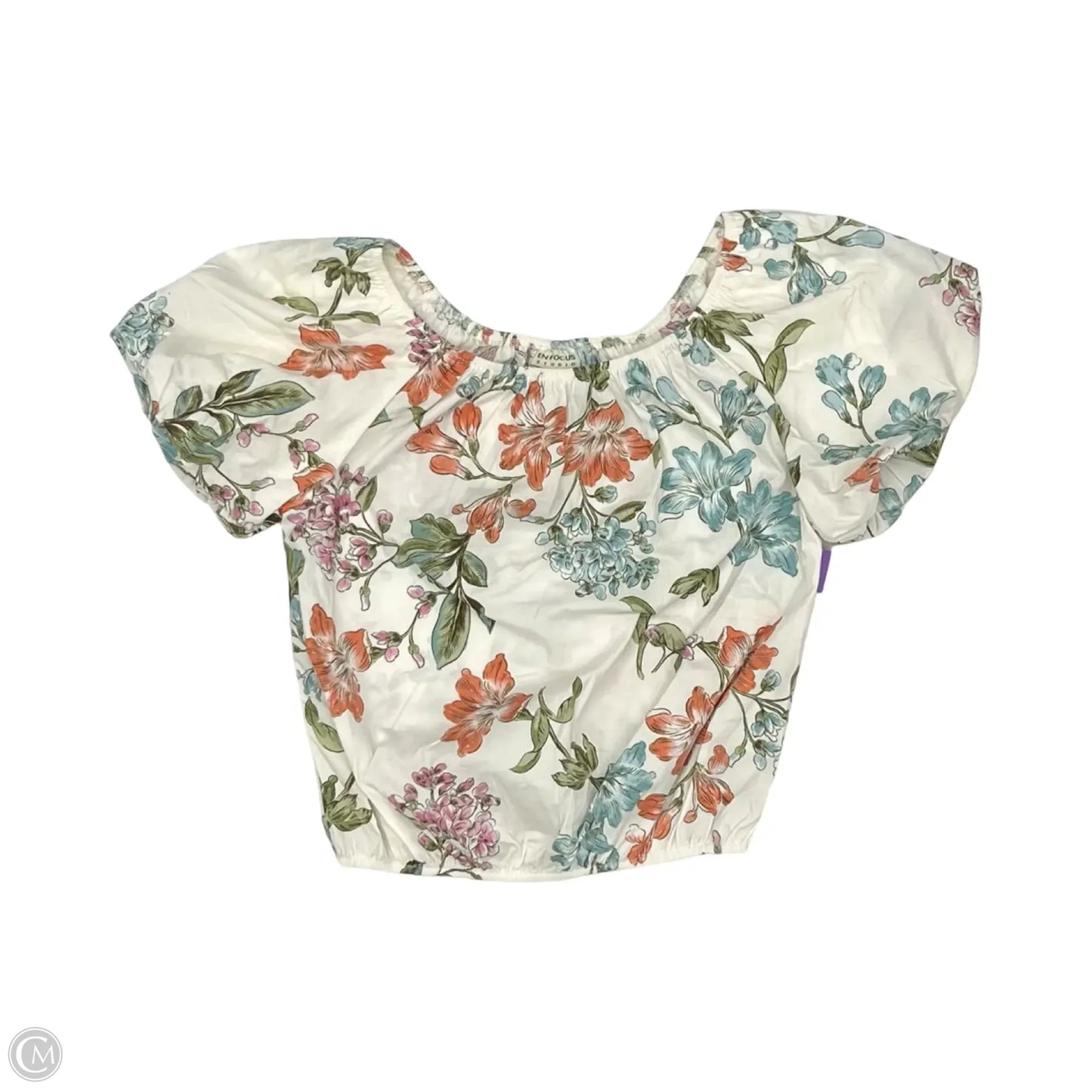 Blouse Short Sleeve By Enfocus In Floral Print, Size: S