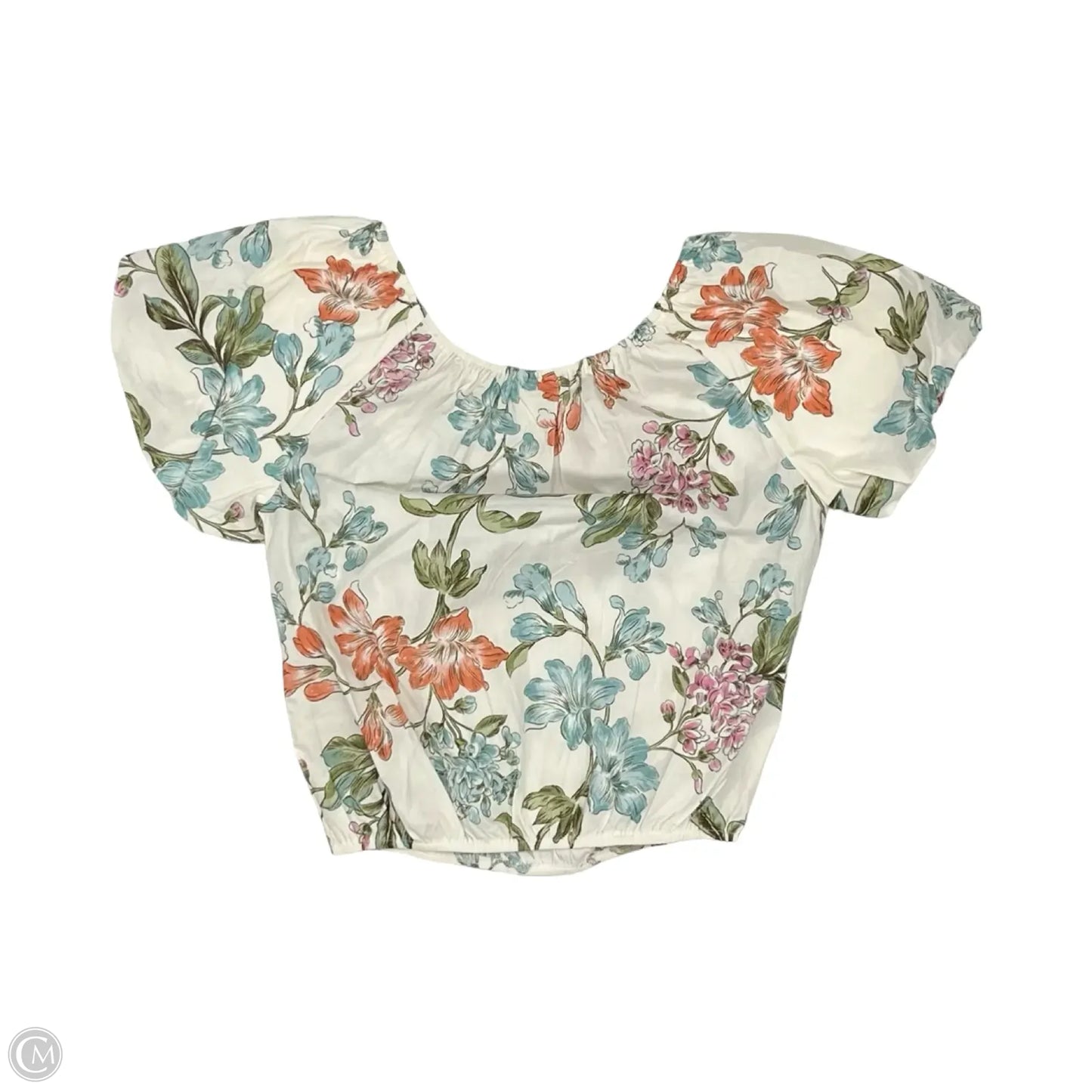 Blouse Short Sleeve By Enfocus In Floral Print, Size: S