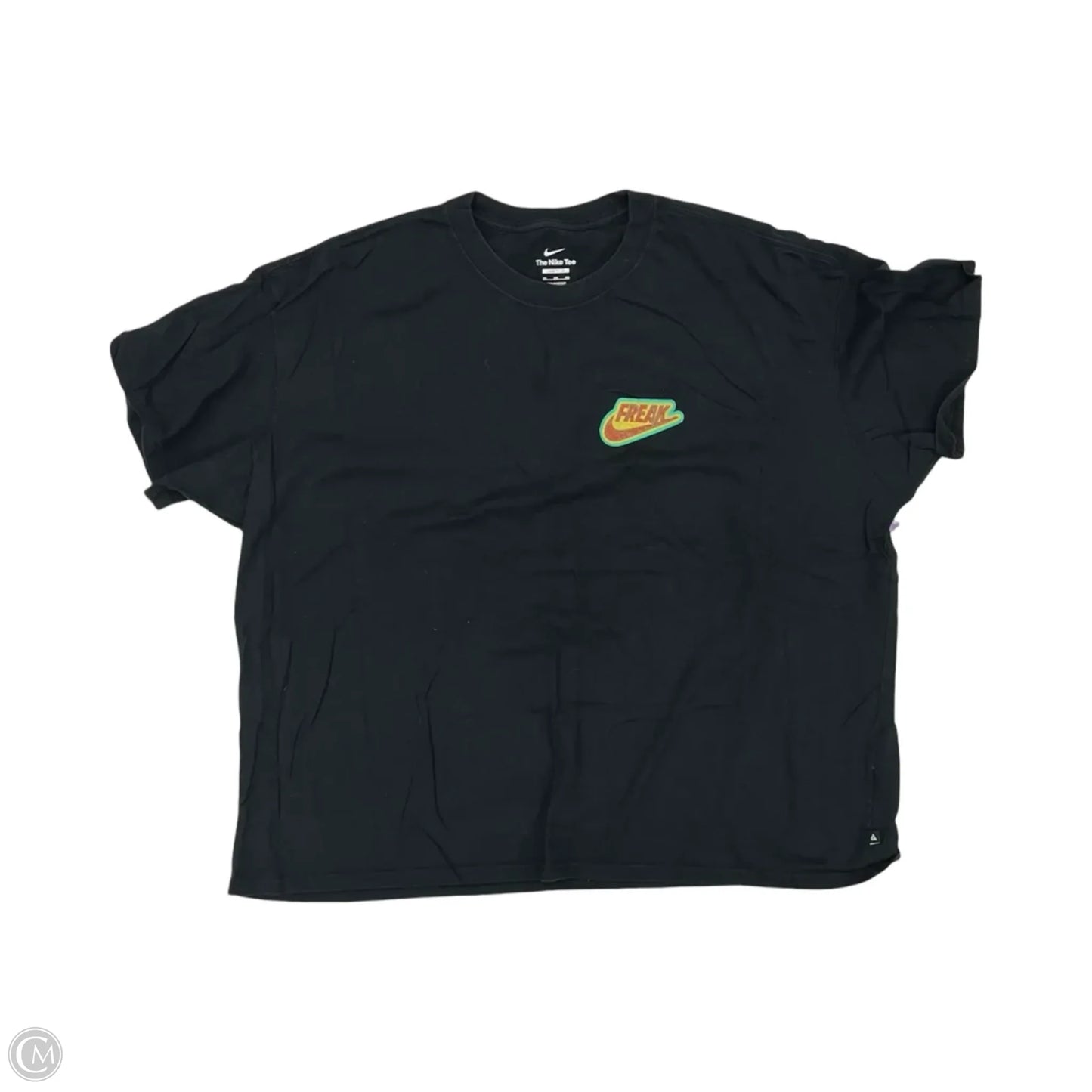 Athletic Top Short Sleeve By Nike Apparel In Black, Size: 3x