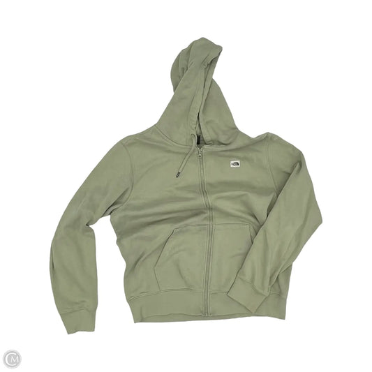Athletic Sweatshirt Hoodie By The North Face In Green, Size: L