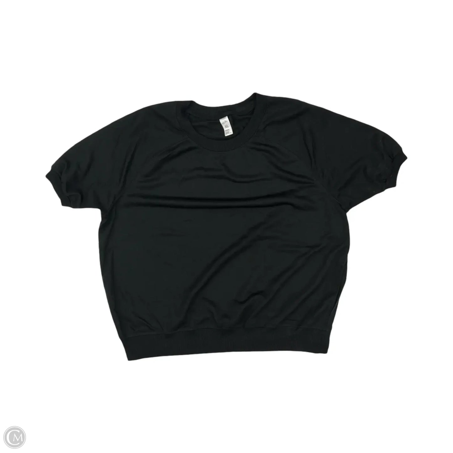 Top Short Sleeve By Just Be In Black, Size: Xl