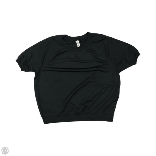 Top Short Sleeve By Just Be In Black, Size: Xl