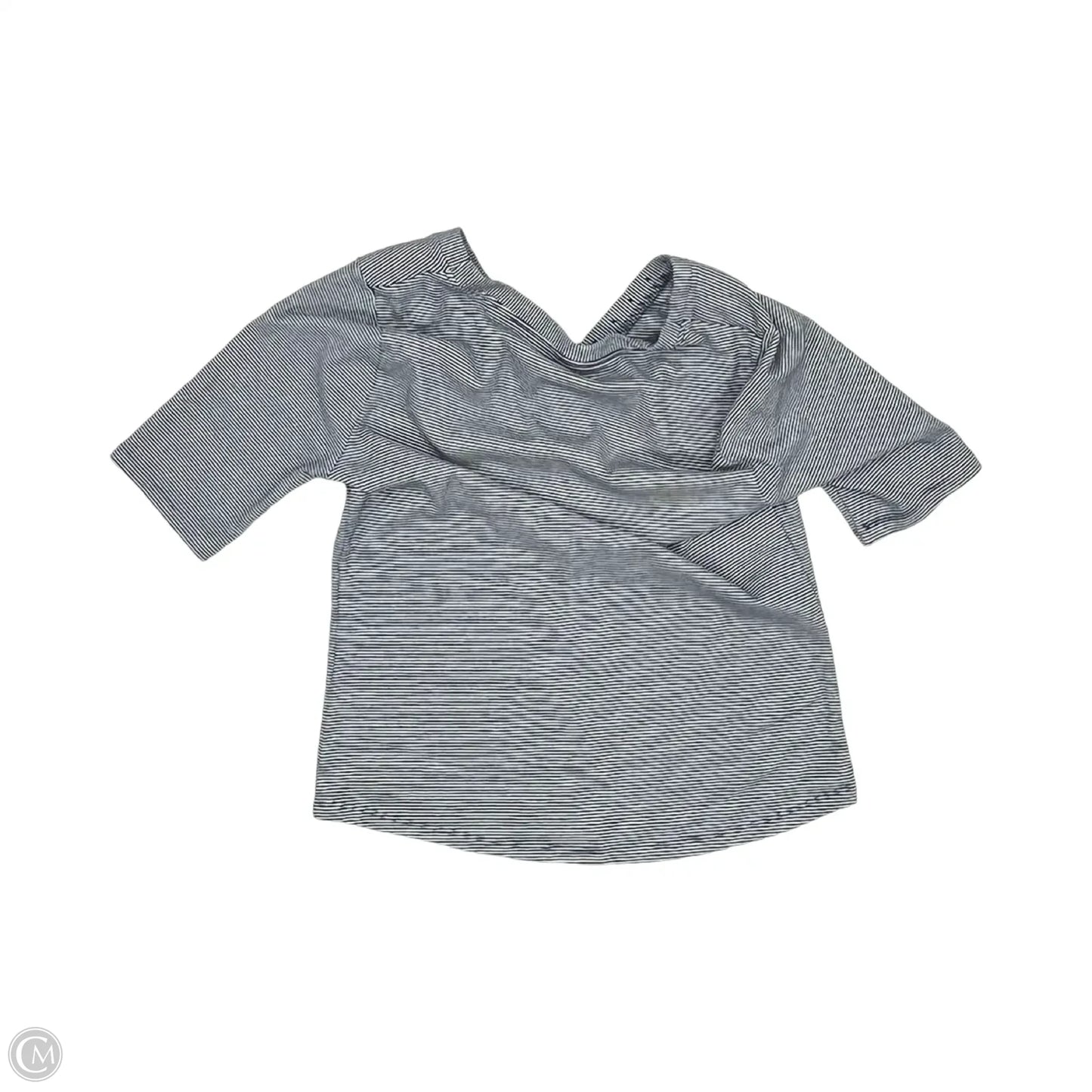 Top Short Sleeve By Sonoma In Blue & White, Size: M