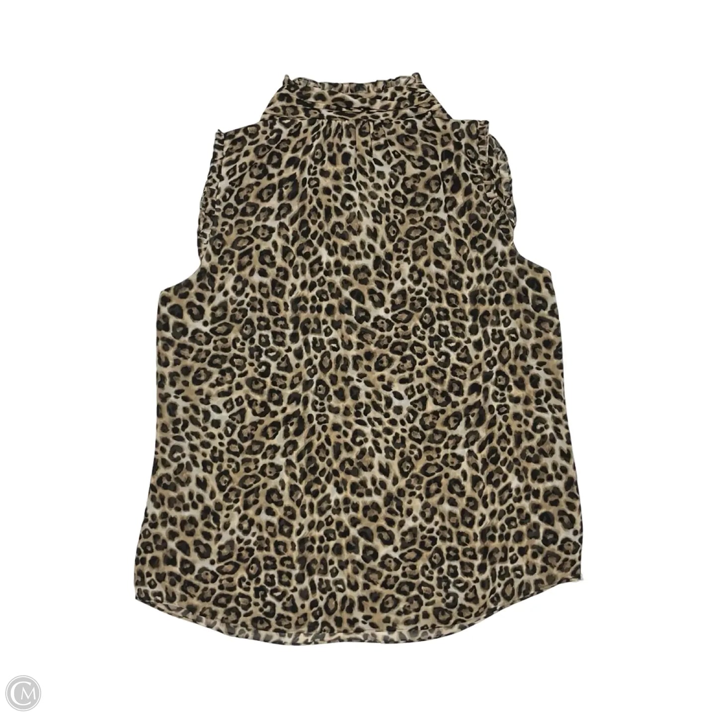 Blouse Sleeveless By White House Black Market In Animal Print, Size: L