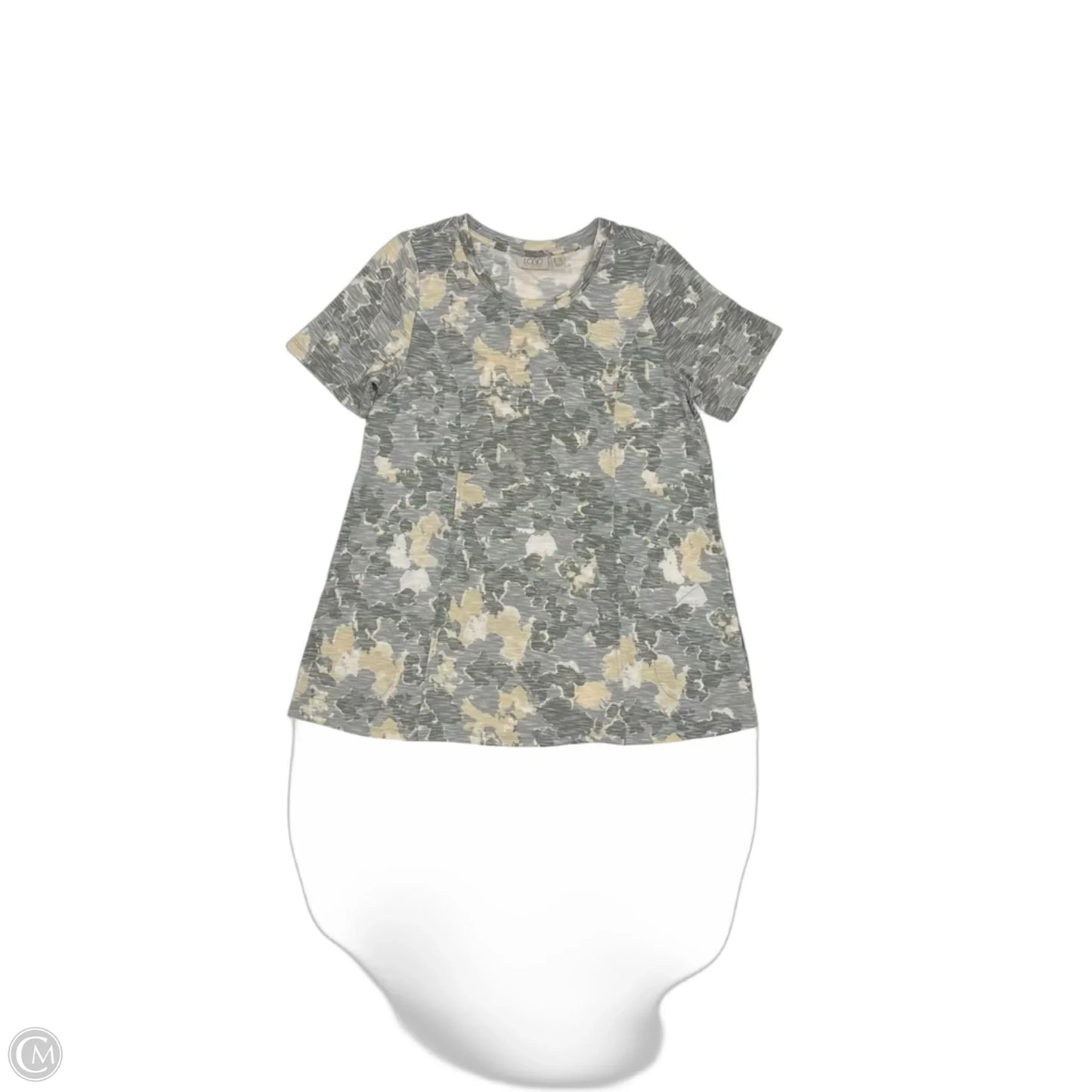 Top Short Sleeve By Logo In Grey, Size: Xxs