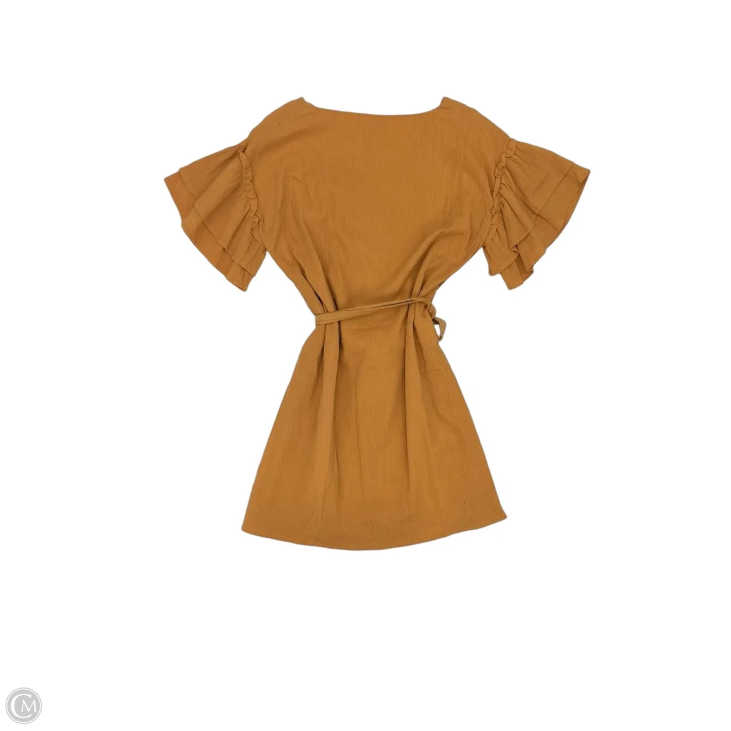 Dress Party Short By Clothes Mentor In Gold, Size: S