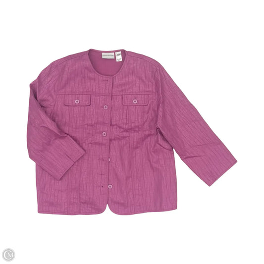 Jacket Other By Alfred Dunner In Purple, Size: Xl