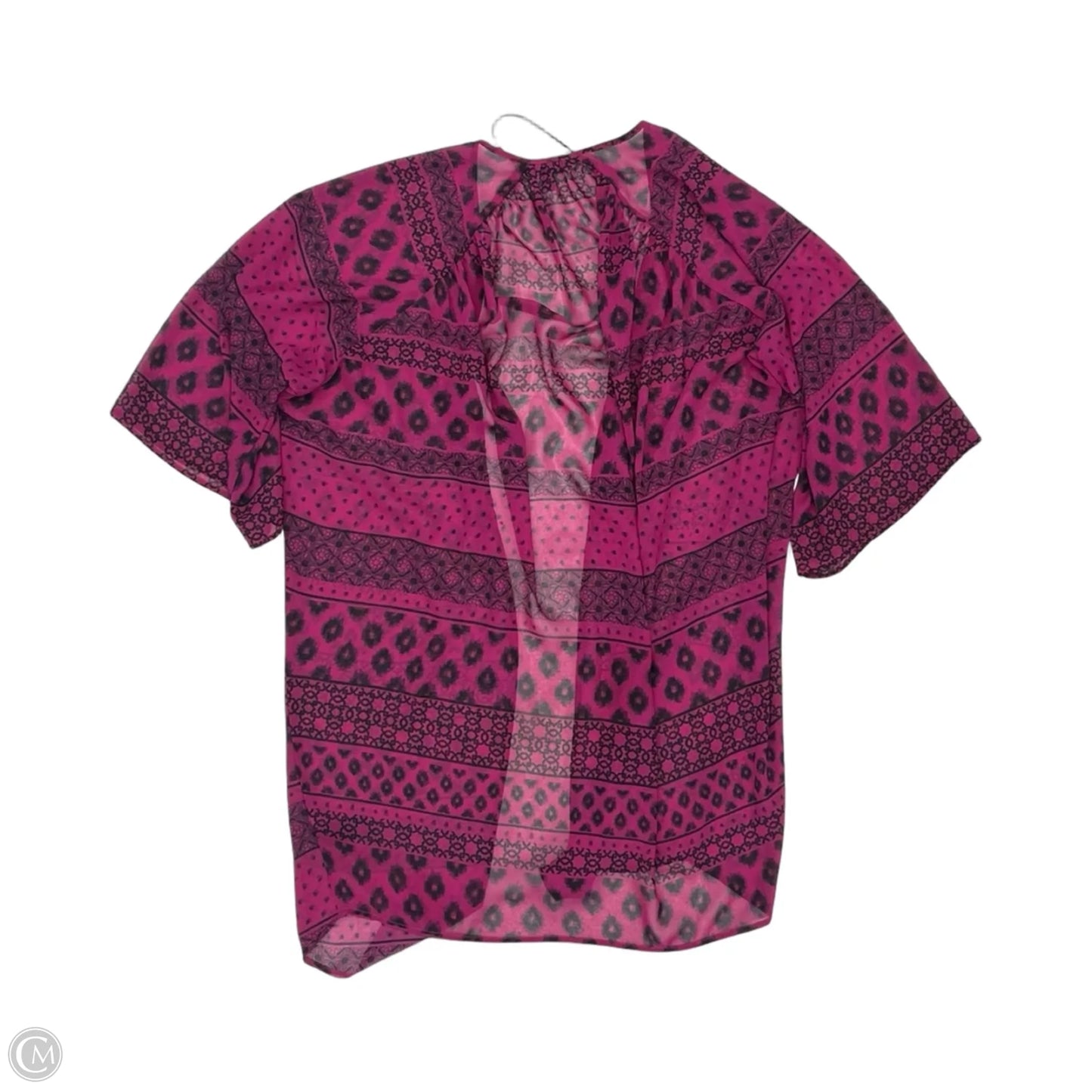Kimono By Express In Black & Pink, Size: Xs