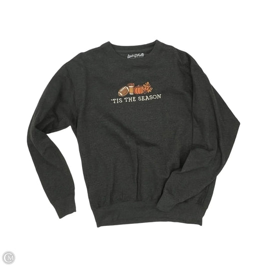 Sweatshirt Crewneck By Clothes Mentor In Grey, Size: L