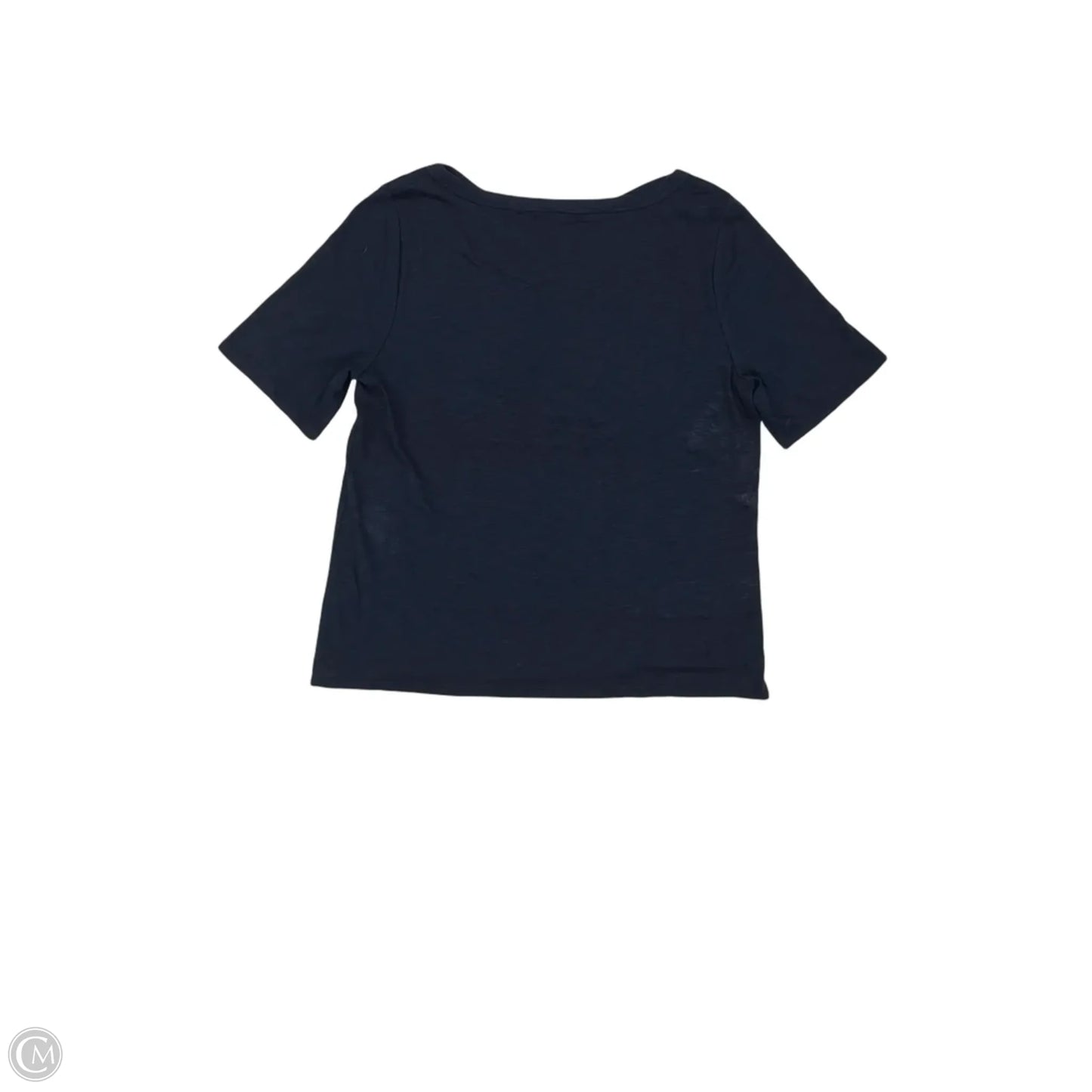 Top Short Sleeve By Talbots In Navy, Size: Xl