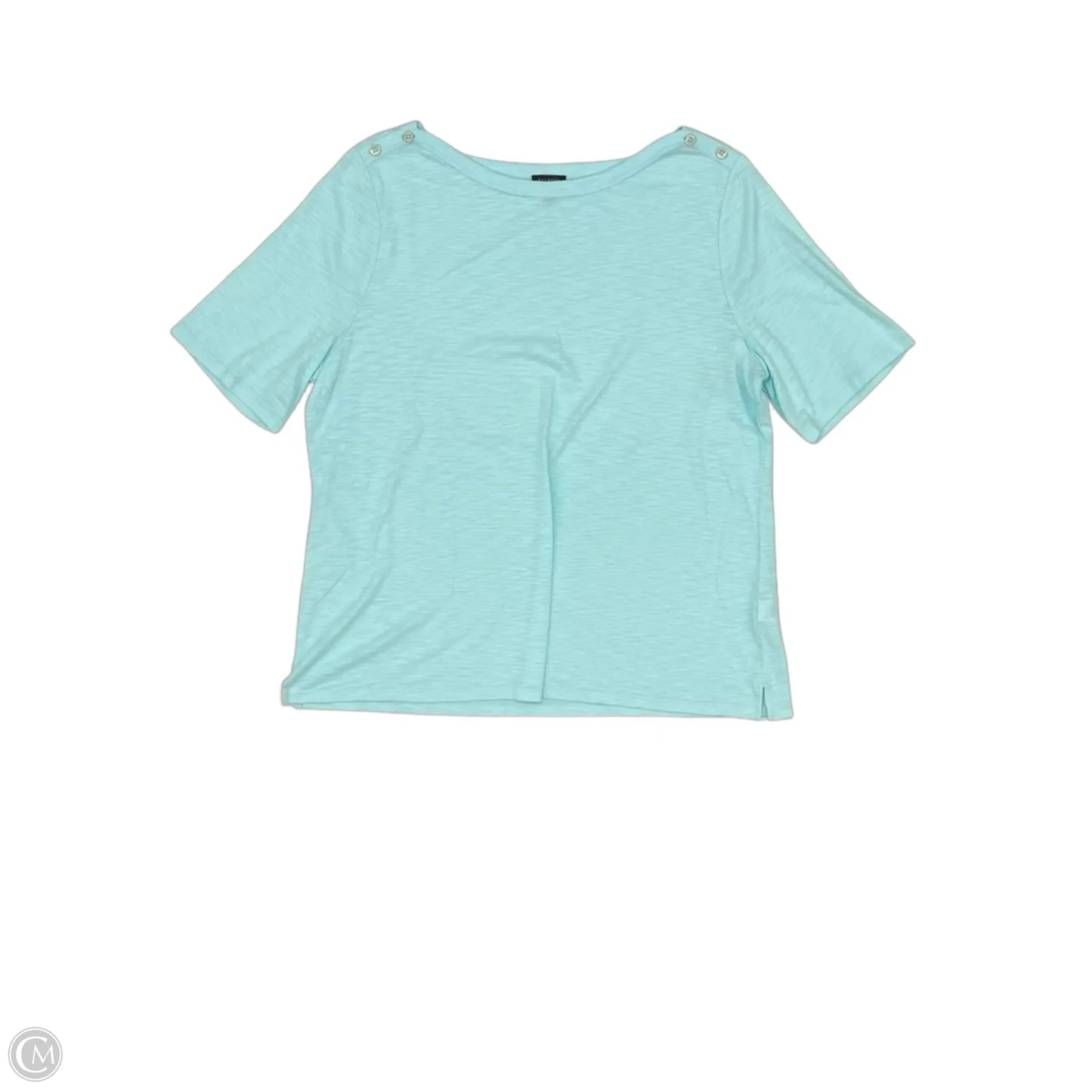 Top Short Sleeve By Talbots In Blue, Size: Xl