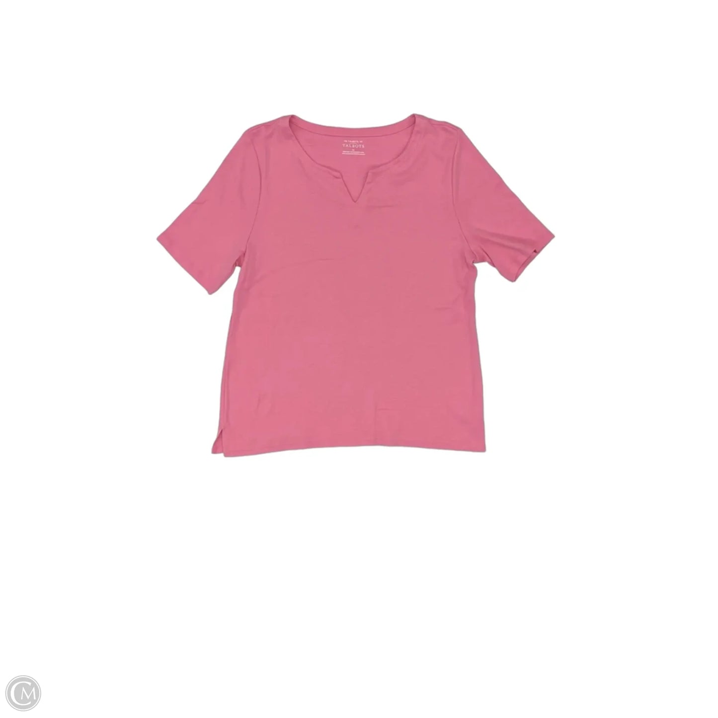 Top Short Sleeve By Talbots In Pink, Size: Xl