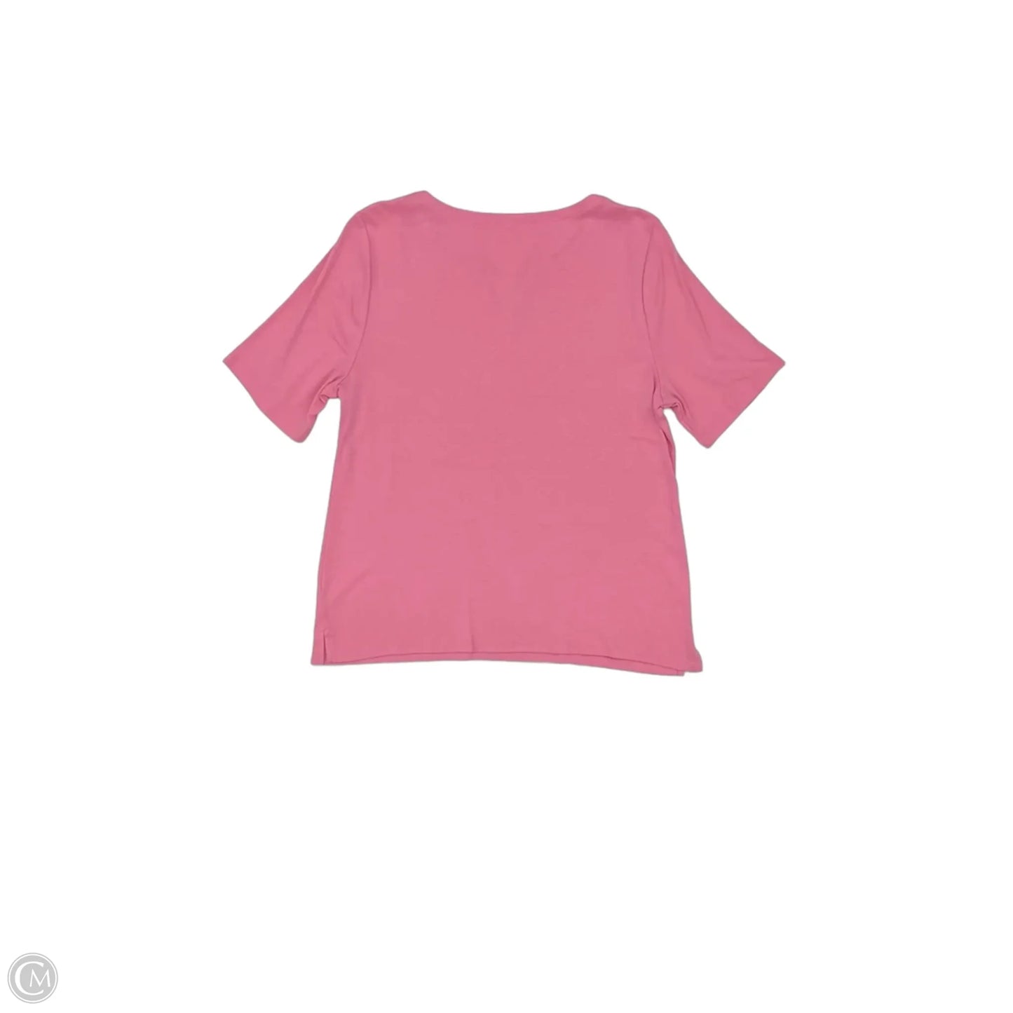 Top Short Sleeve By Talbots In Pink, Size: Xl