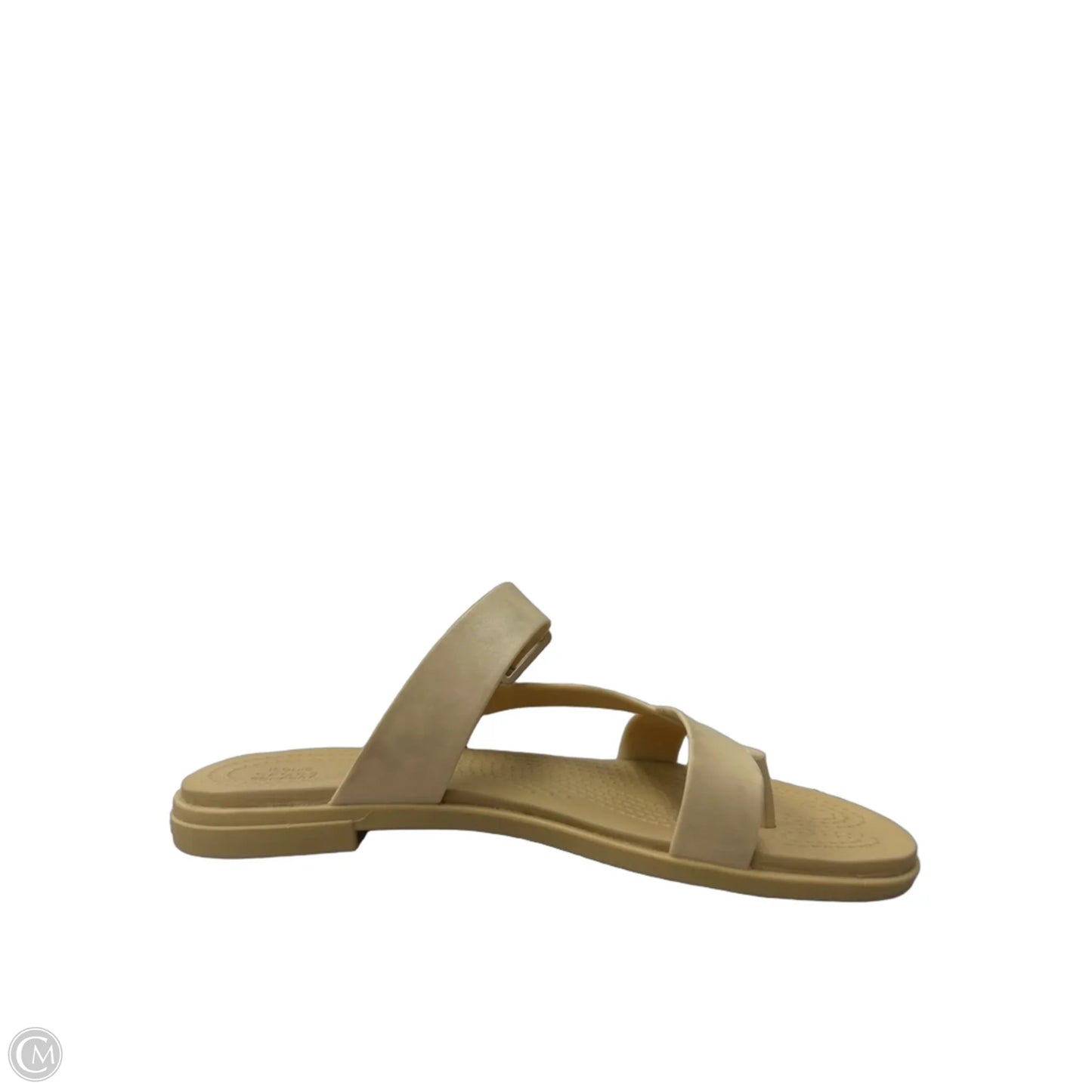 Sandals Flats By Crocs In Tan, Size: 8