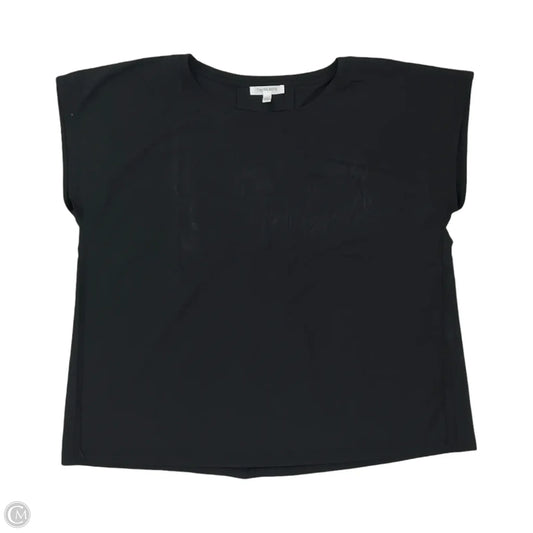 Blouse Short Sleeve By Talbots In Black, Size: L