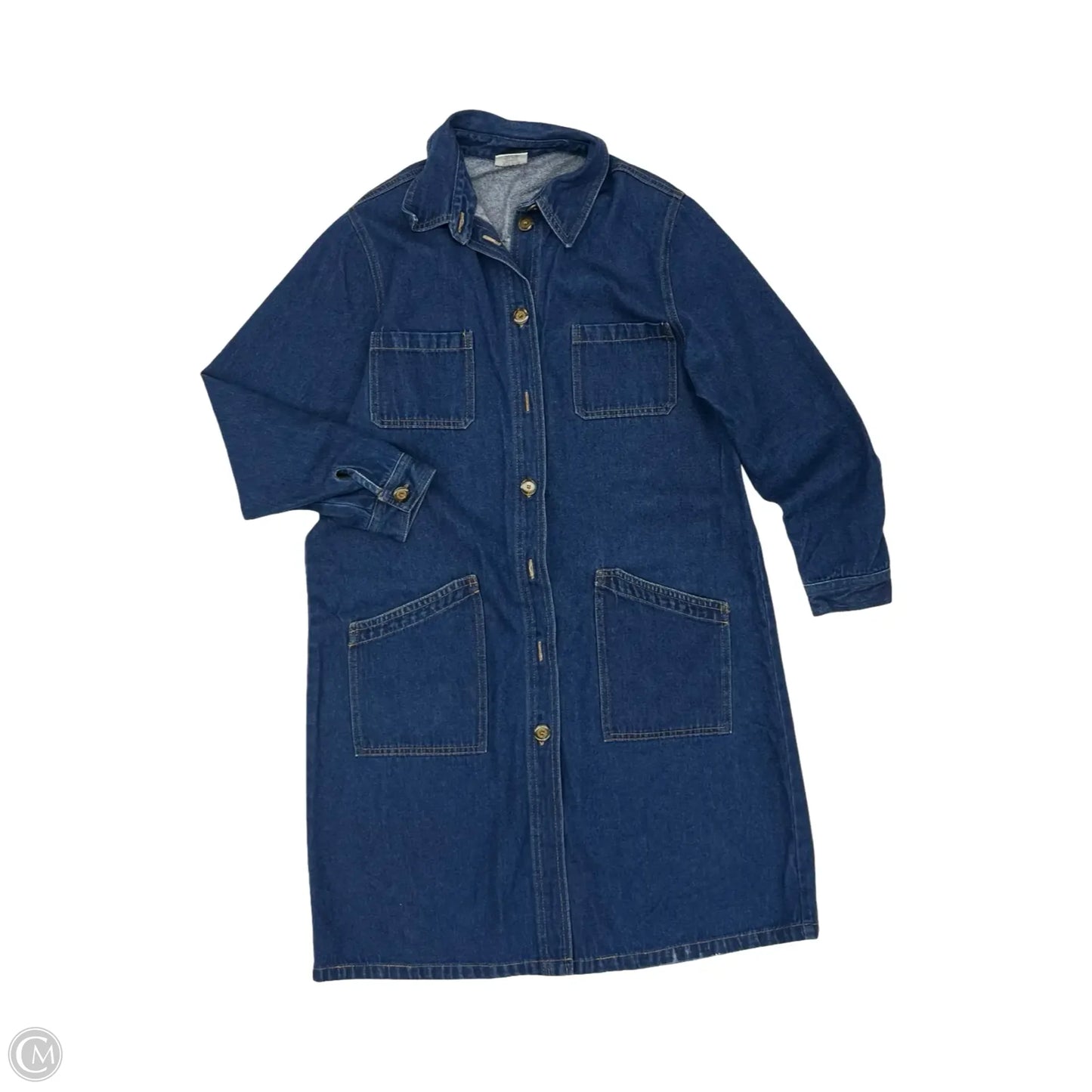 Jacket Denim By Clothes Mentor In Blue Denim, Size: M