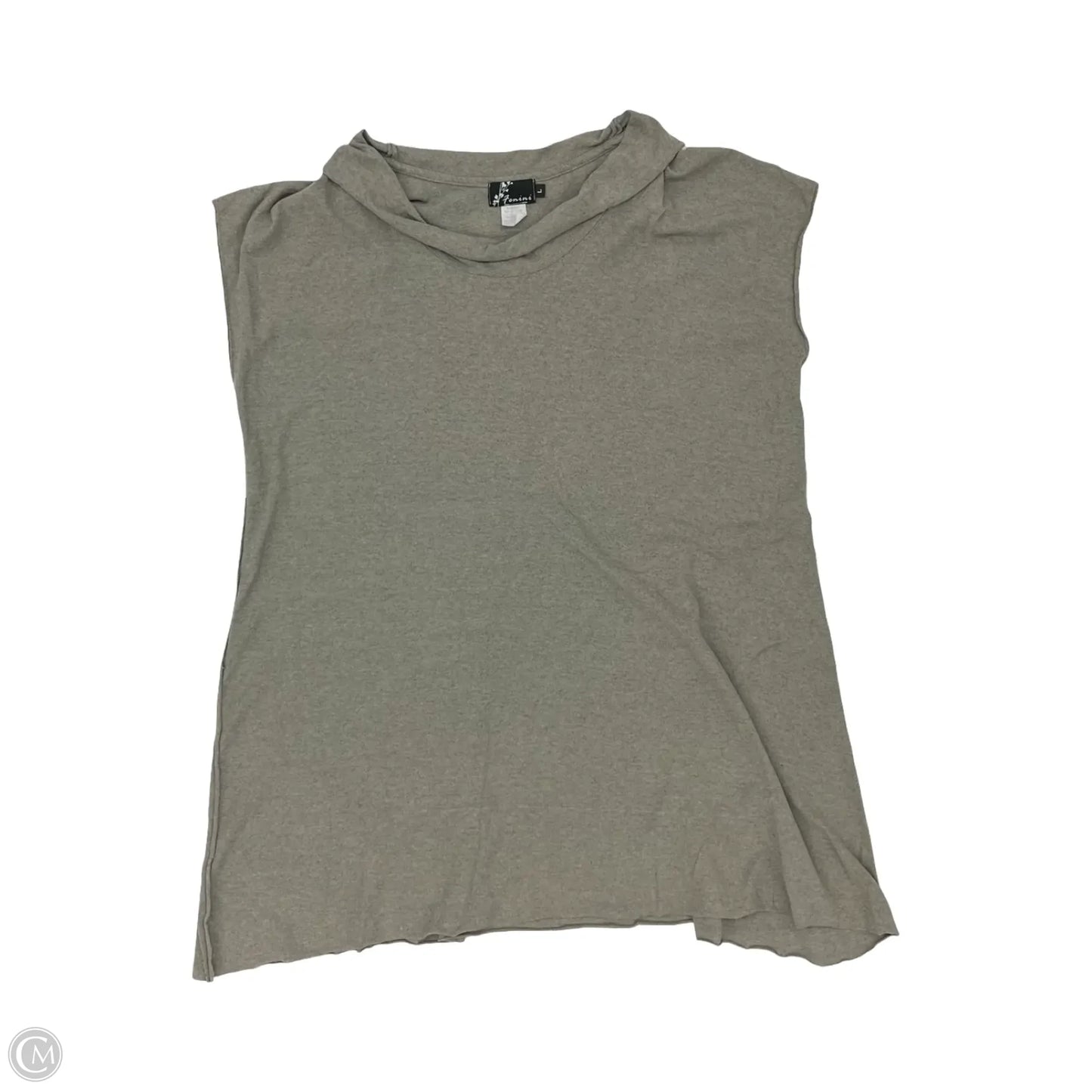 Tunic Sleeveless By Fenini In Grey, Size: L