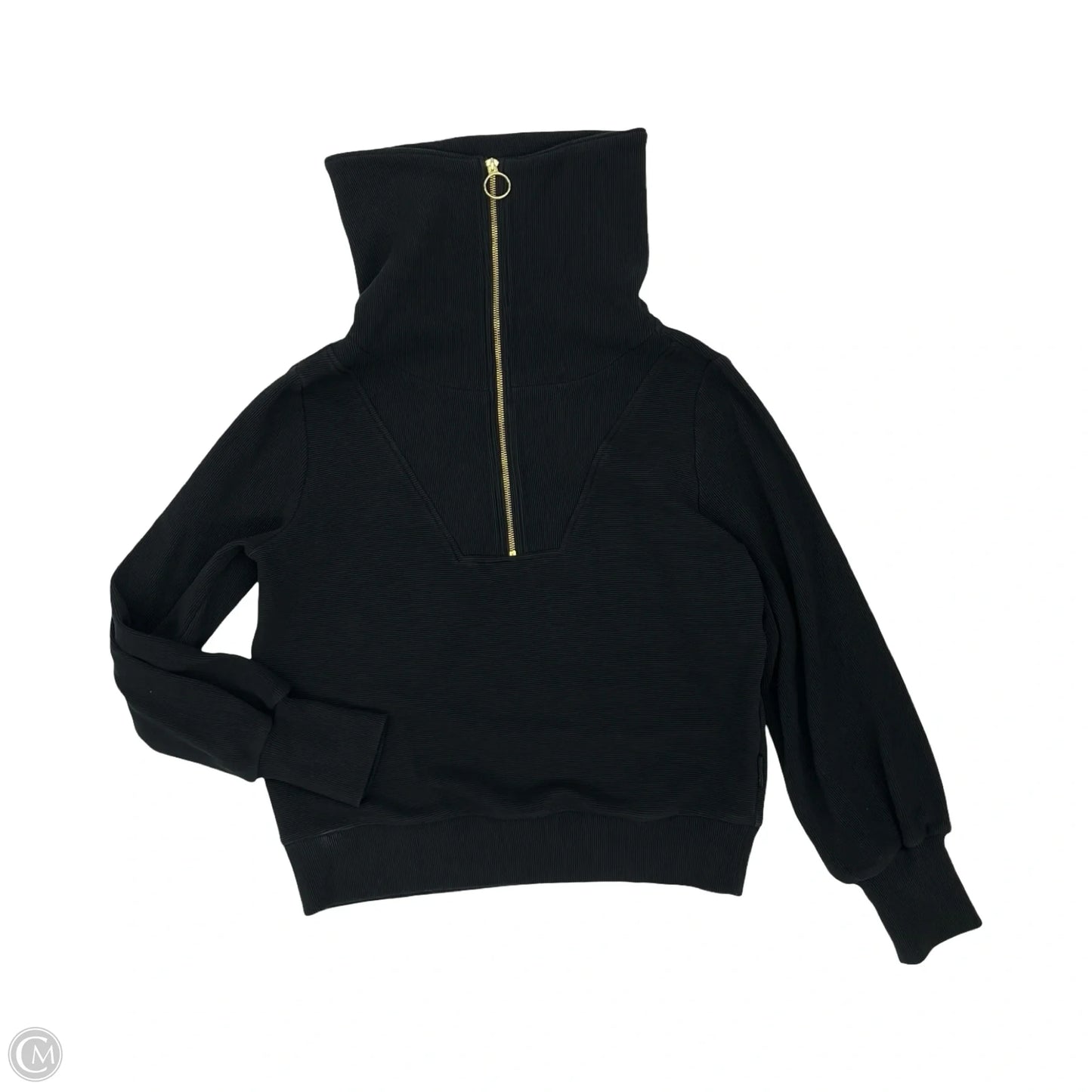 Sweatshirt Collar By Varley In Black, Size: M