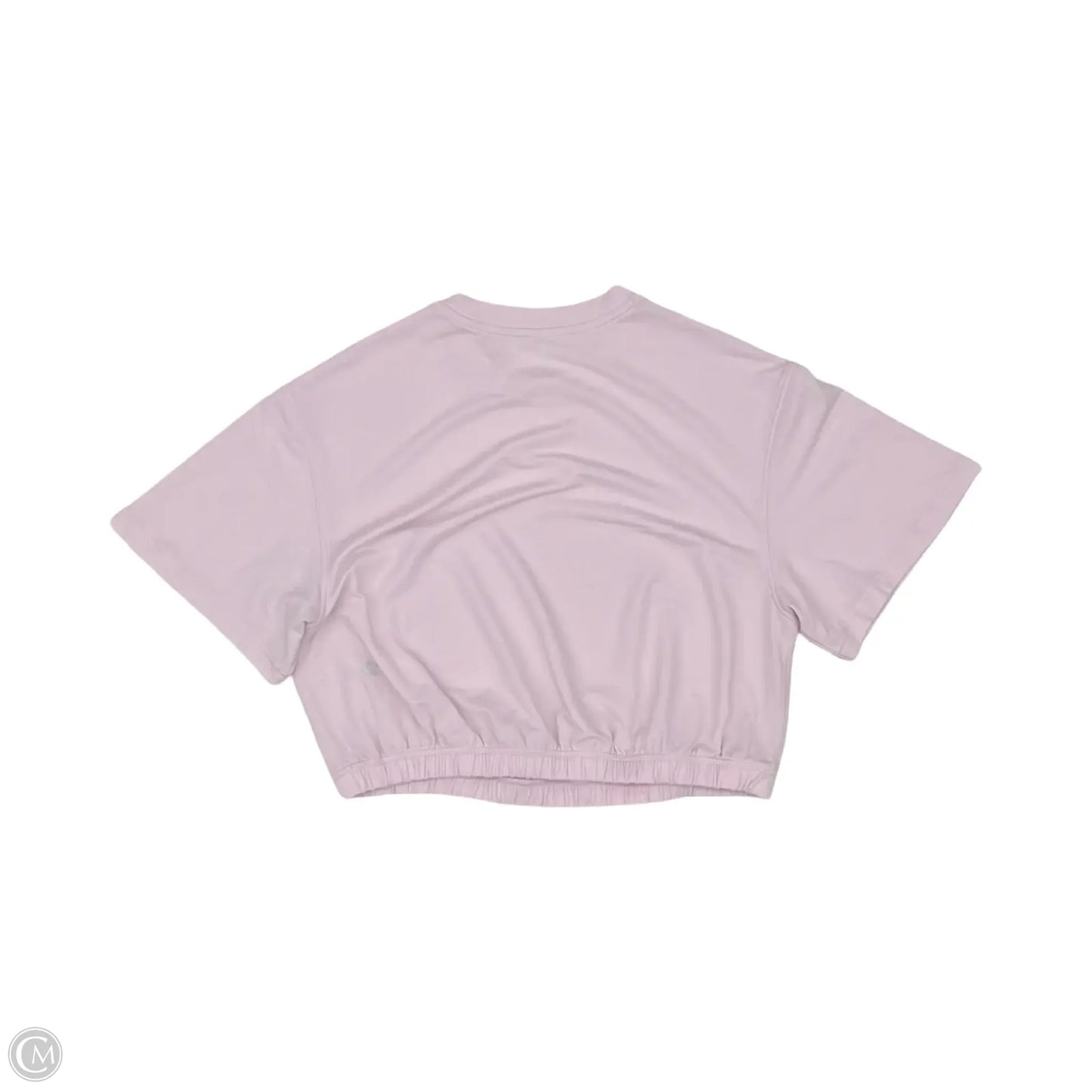 Athletic Top Short Sleeve By Lululemon In Pink, Size: Xs