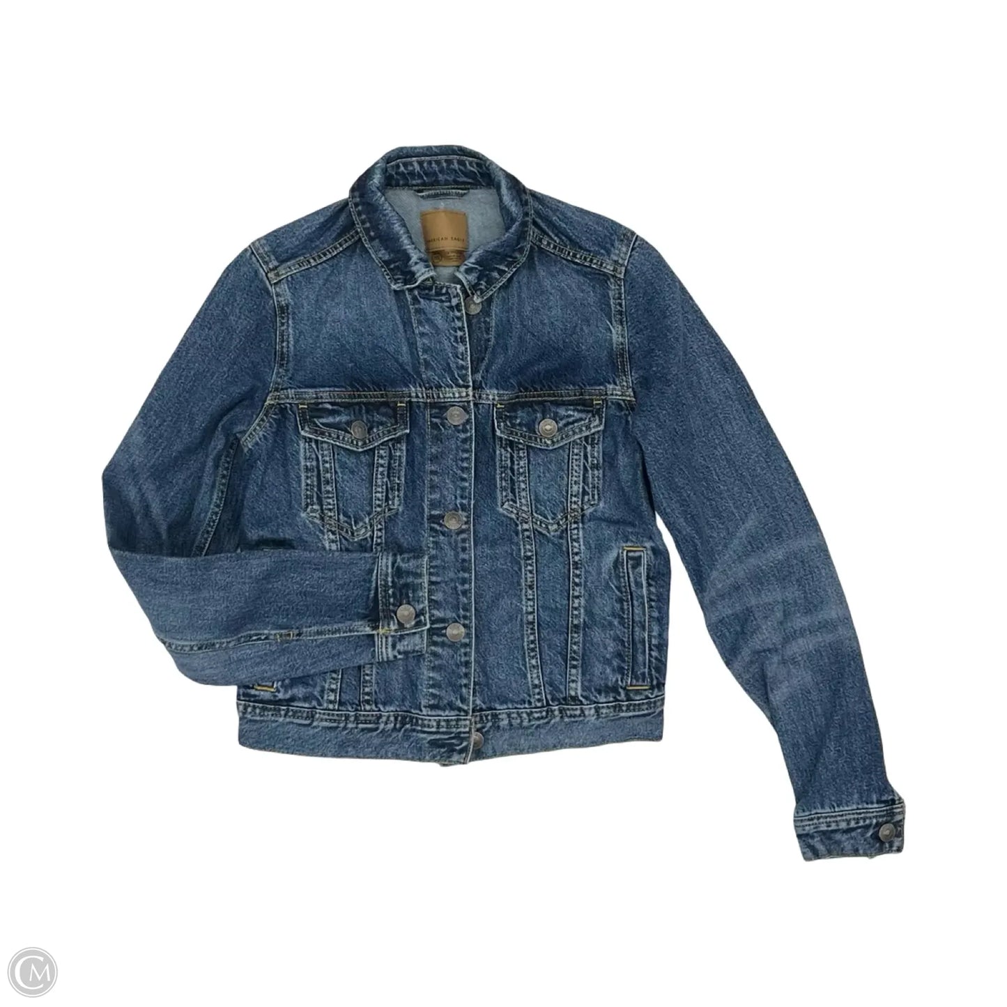Jacket Denim By American Eagle In Blue Denim, Size: Xs