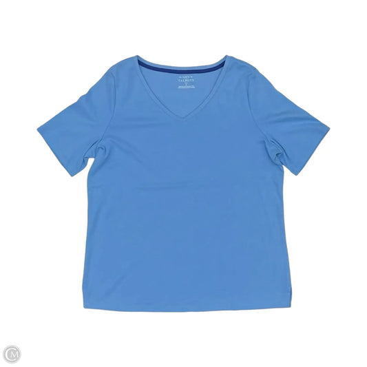 Top Short Sleeve By Talbots In Blue, Size: 1x