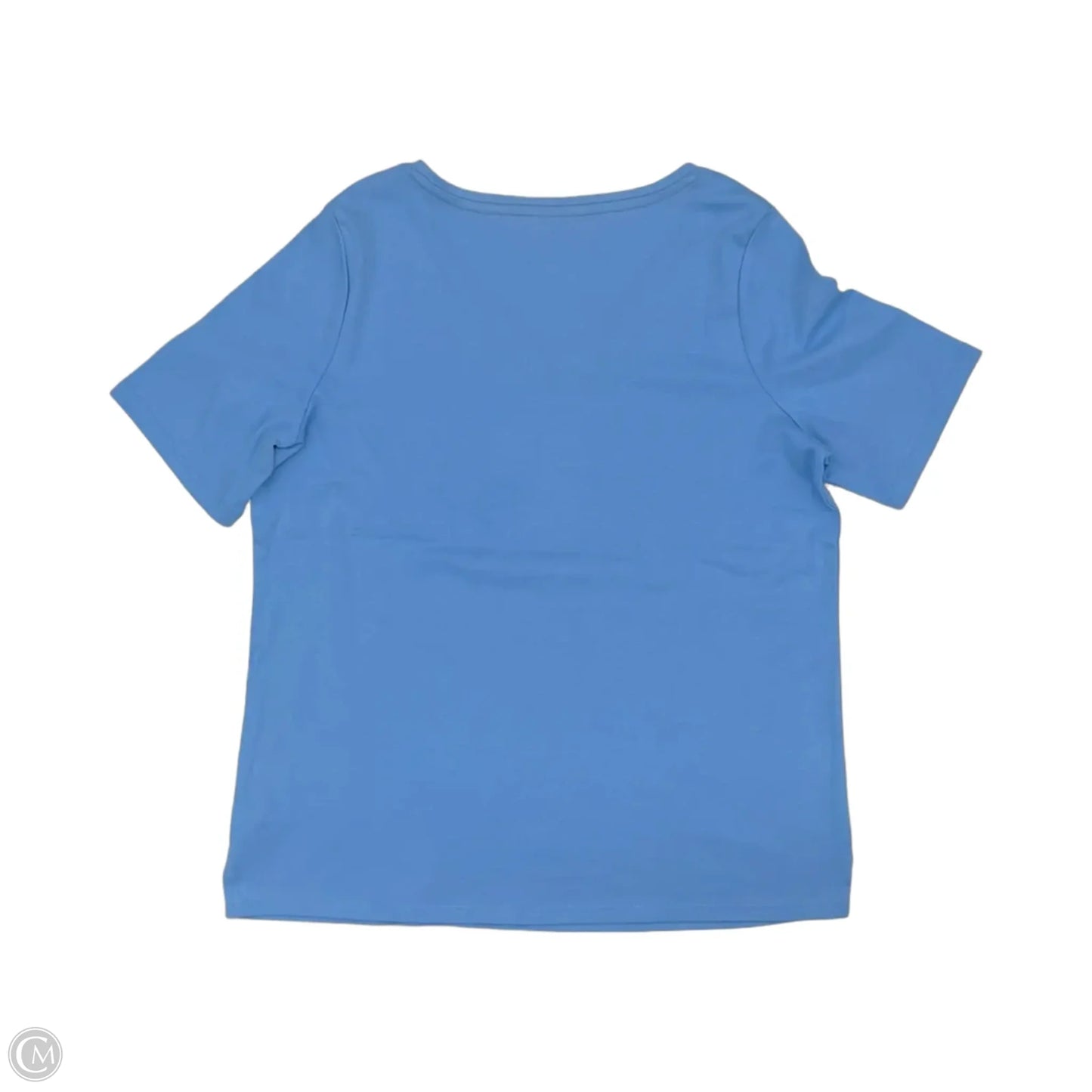 Top Short Sleeve By Talbots In Blue, Size: 1x